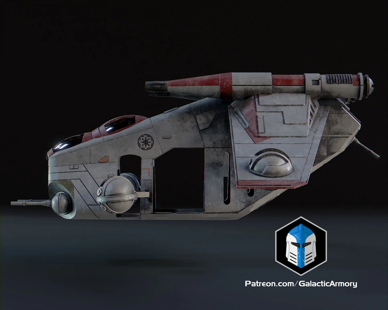 1:48 Scale LAAT Gunship - 3D Print Files - Image 5