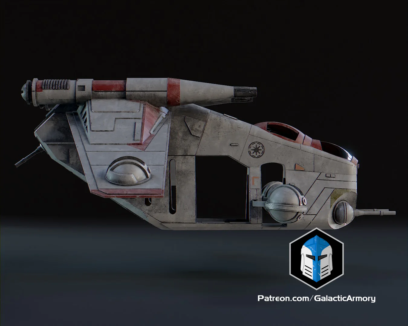 1:48 Scale LAAT Gunship - 3D Print Files - Image 6