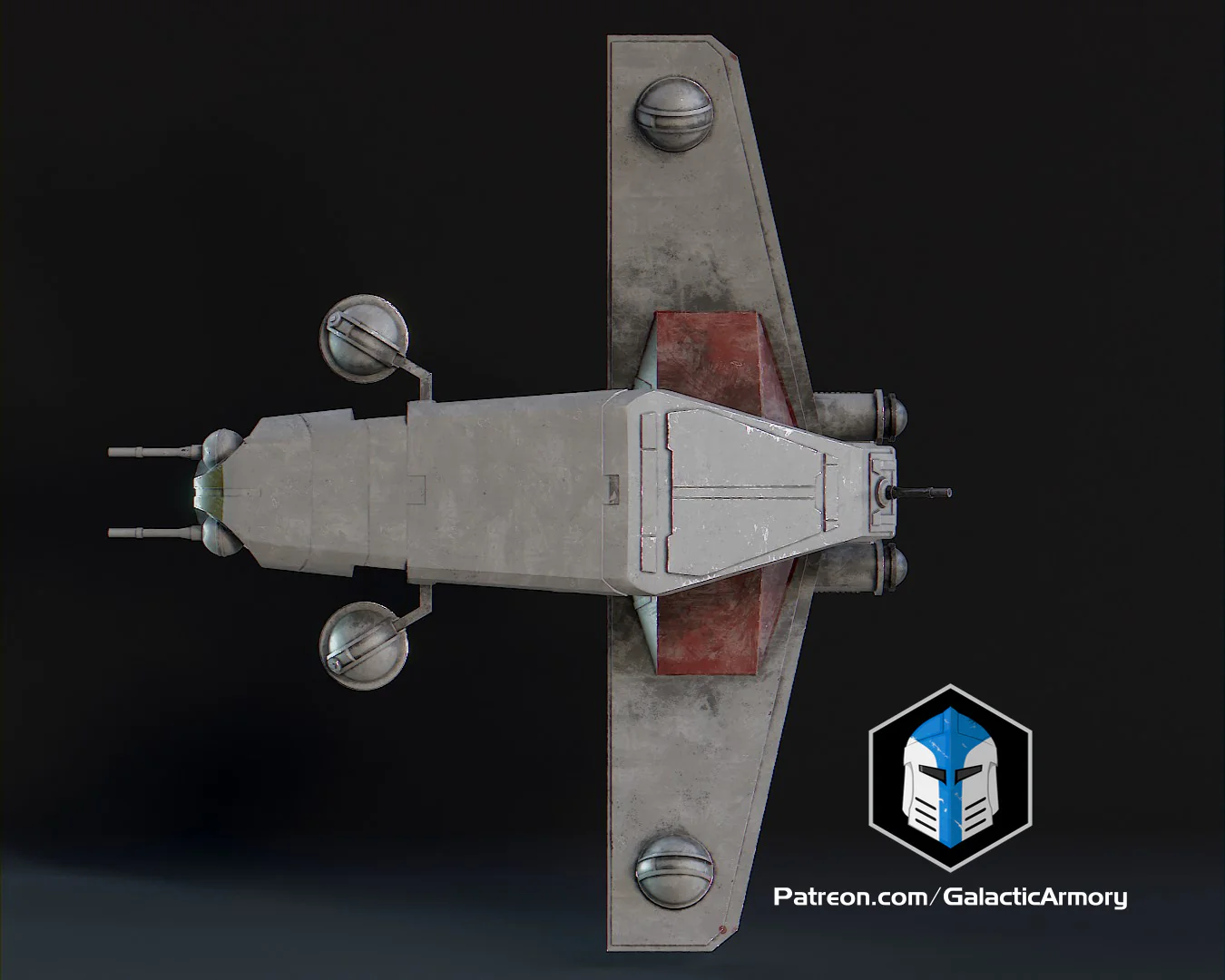 1:48 Scale LAAT Gunship - 3D Print Files - Image 9