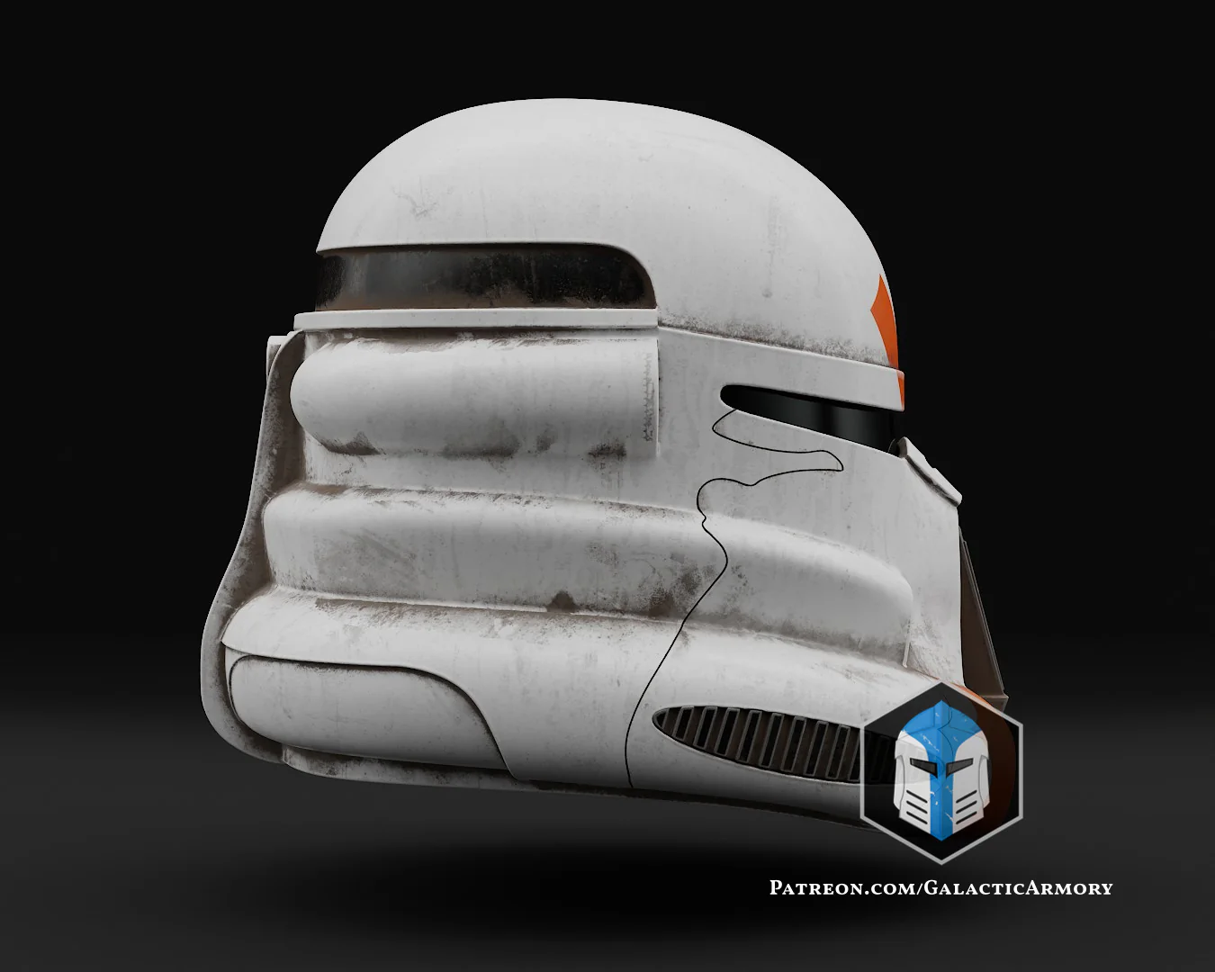 Airborne Clone Trooper Helmet - 3D Print Files - Image 10
