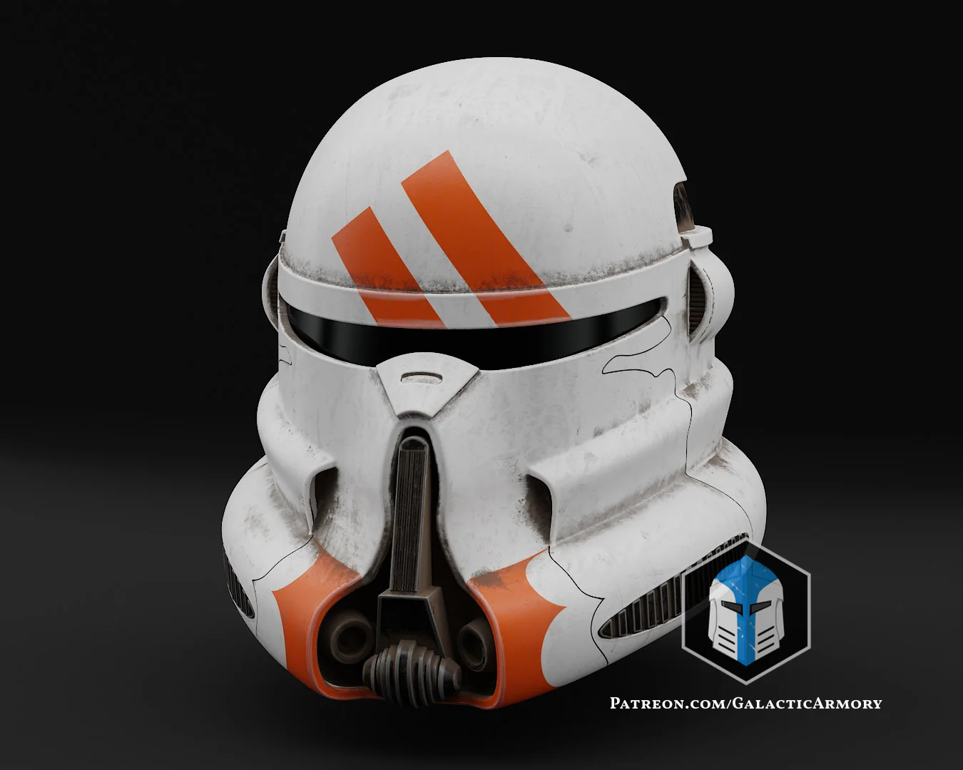 Airborne Clone Trooper Helmet - 3D Print Files - Image 3