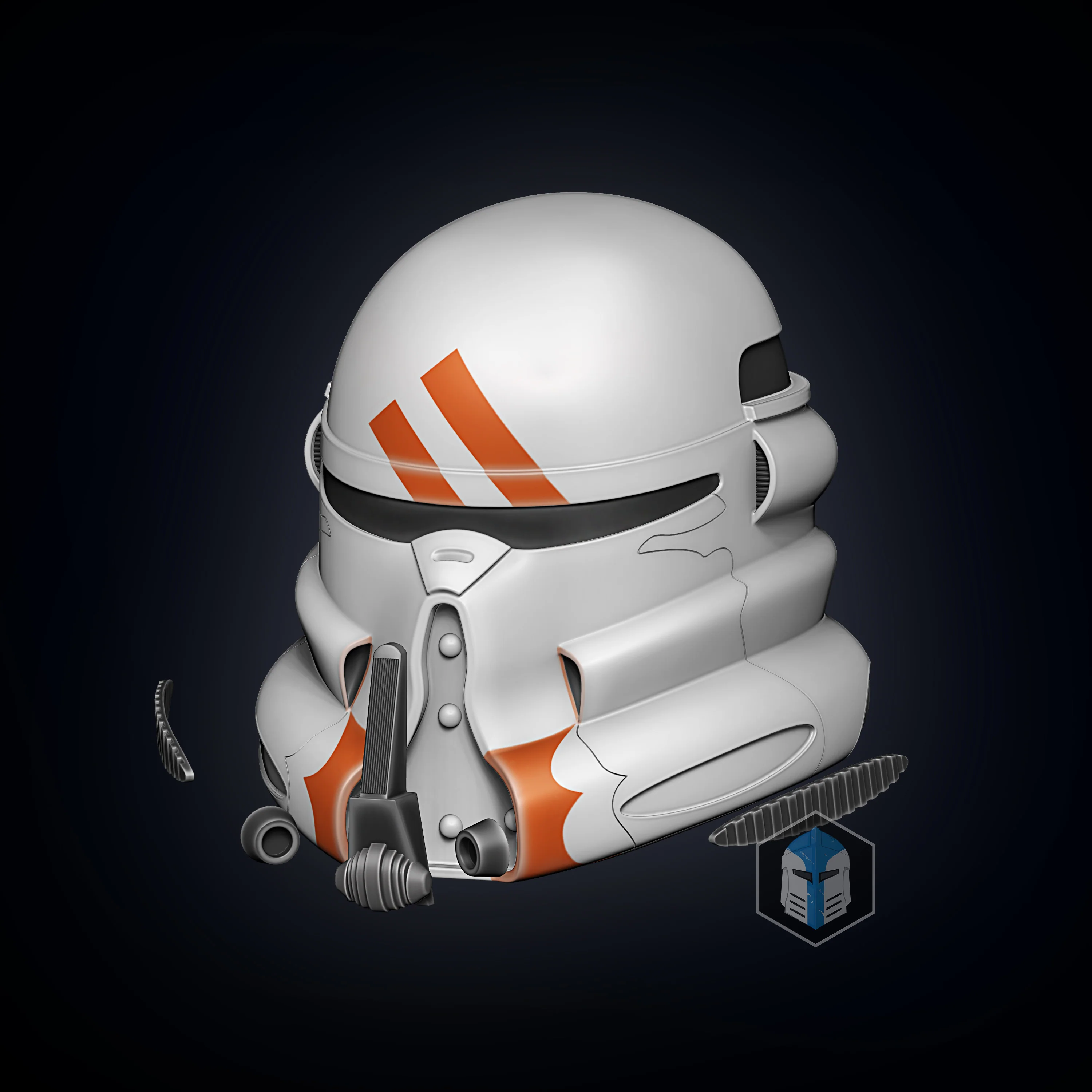 Airborne Clone Trooper Helmet - 3D Print Files - Image 4