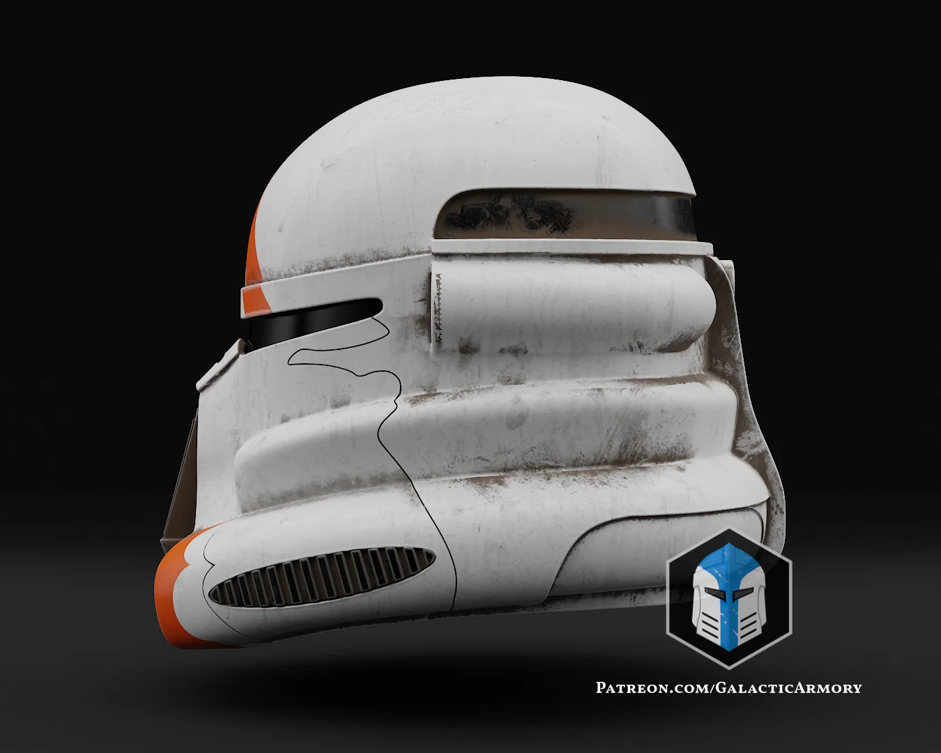 Airborne Clone Trooper Helmet - 3D Print Files - Image 6