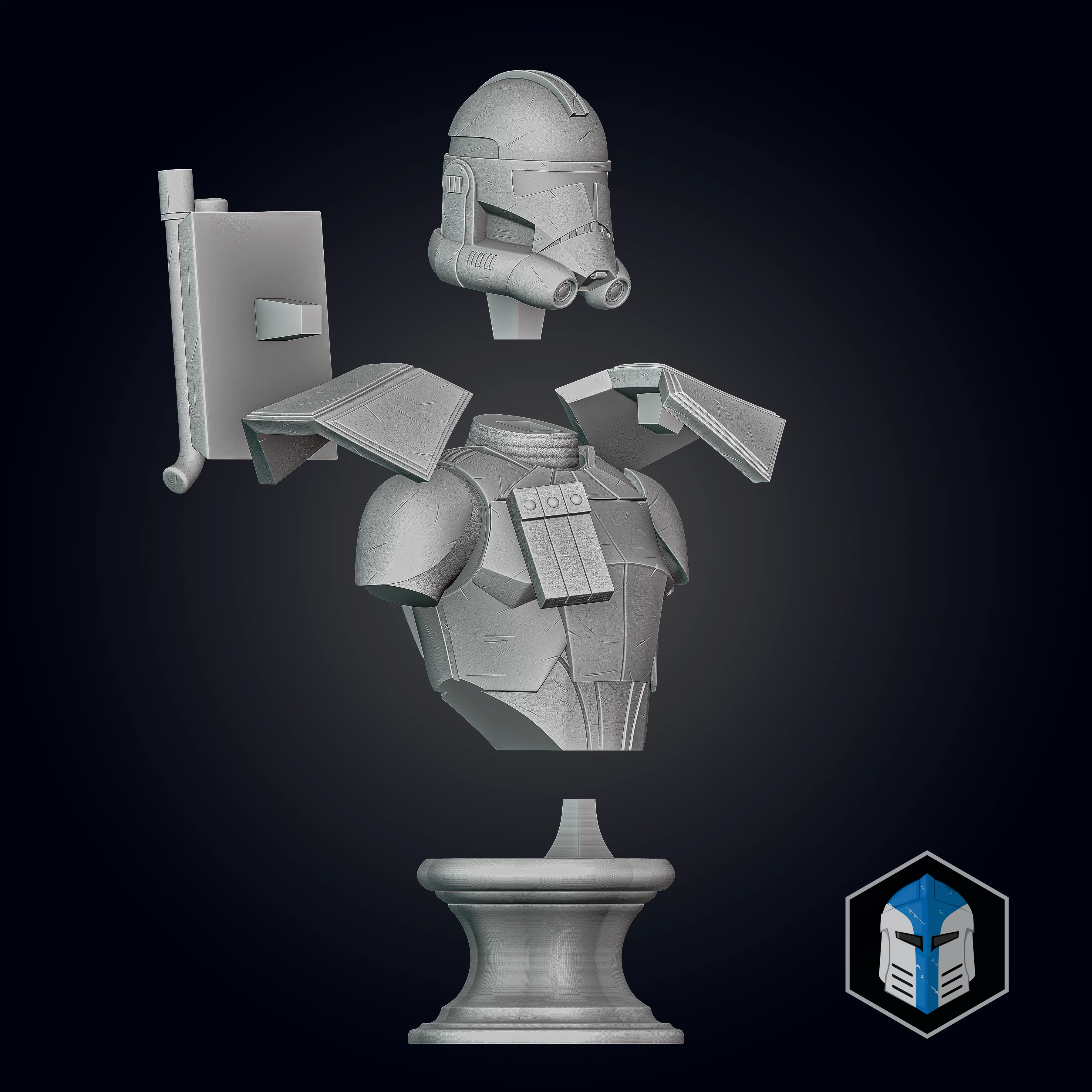 Animated ARC Trooper Bust - 3D Print Files - Image 9