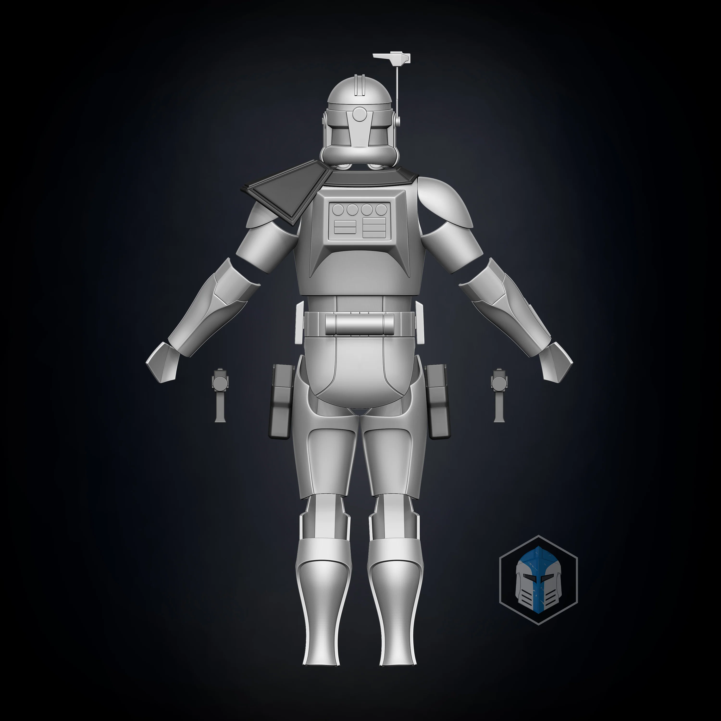 Animated Captain Rex Armor Accessories - 3D Print Files - Image 4