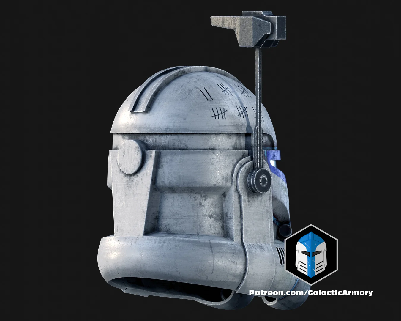 Animated Captain Rex Helmet - 3D Print Files - Image 11