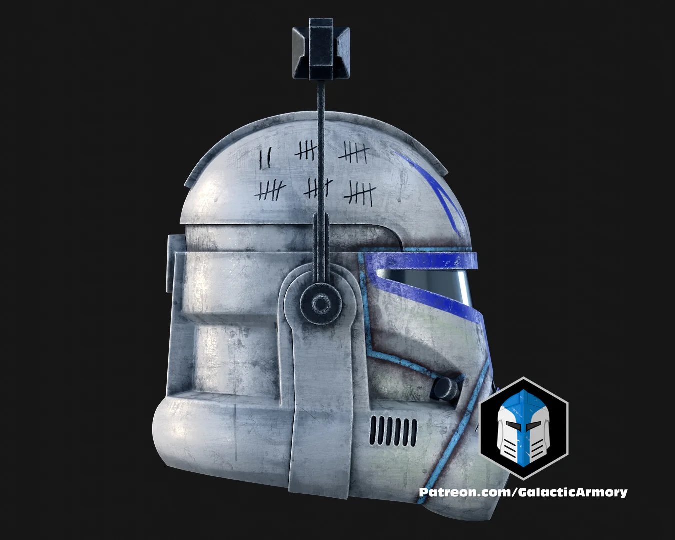Animated Captain Rex Helmet - 3D Print Files - Image 12