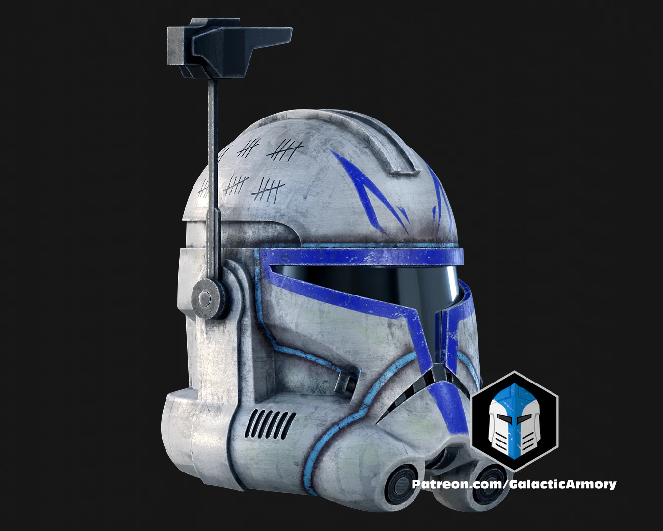Animated Captain Rex Helmet - 3D Print Files - Image 13