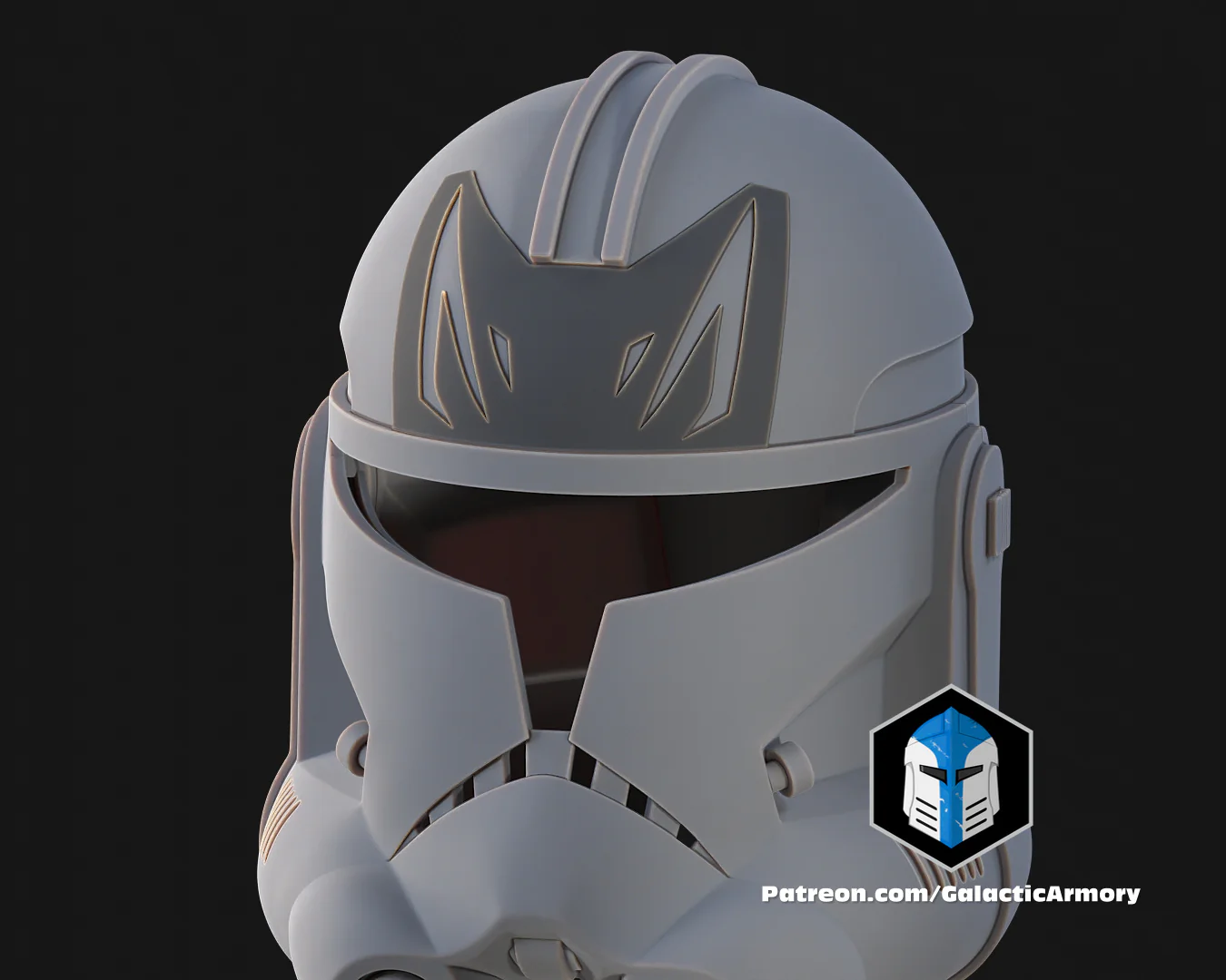 Animated Captain Rex Helmet - 3D Print Files - Image 4