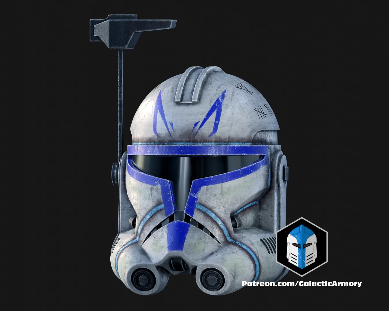 Animated Captain Rex Helmet - 3D Print Files - Image 5