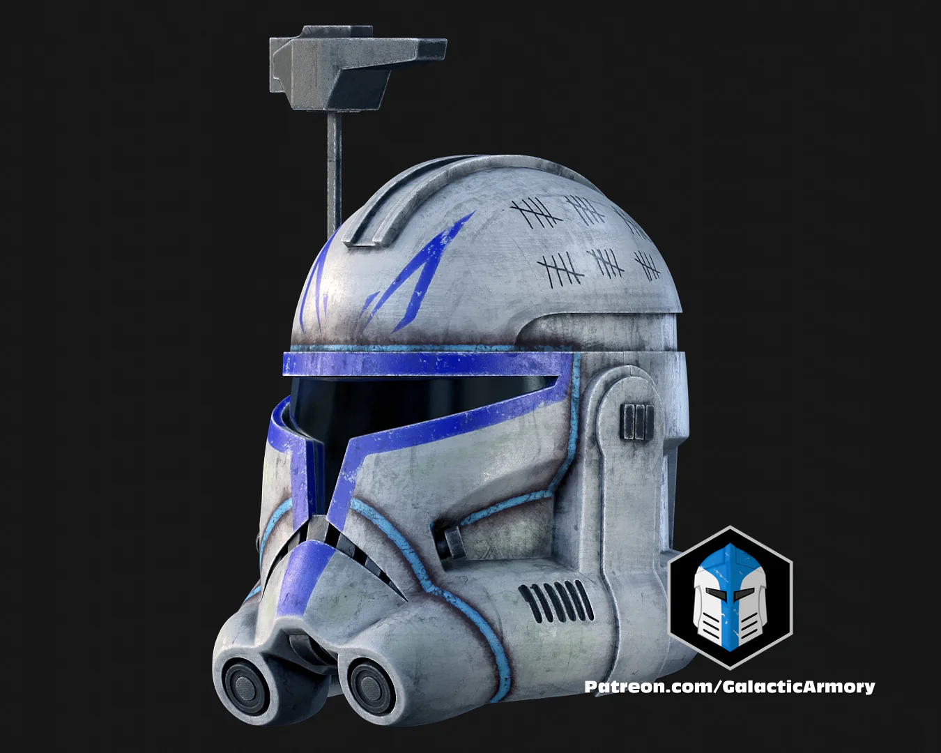 Animated Captain Rex Helmet - 3D Print Files - Image 7