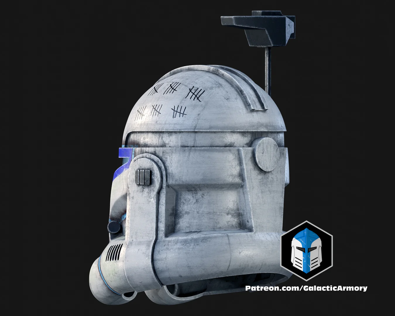 Animated Captain Rex Helmet - 3D Print Files - Image 9