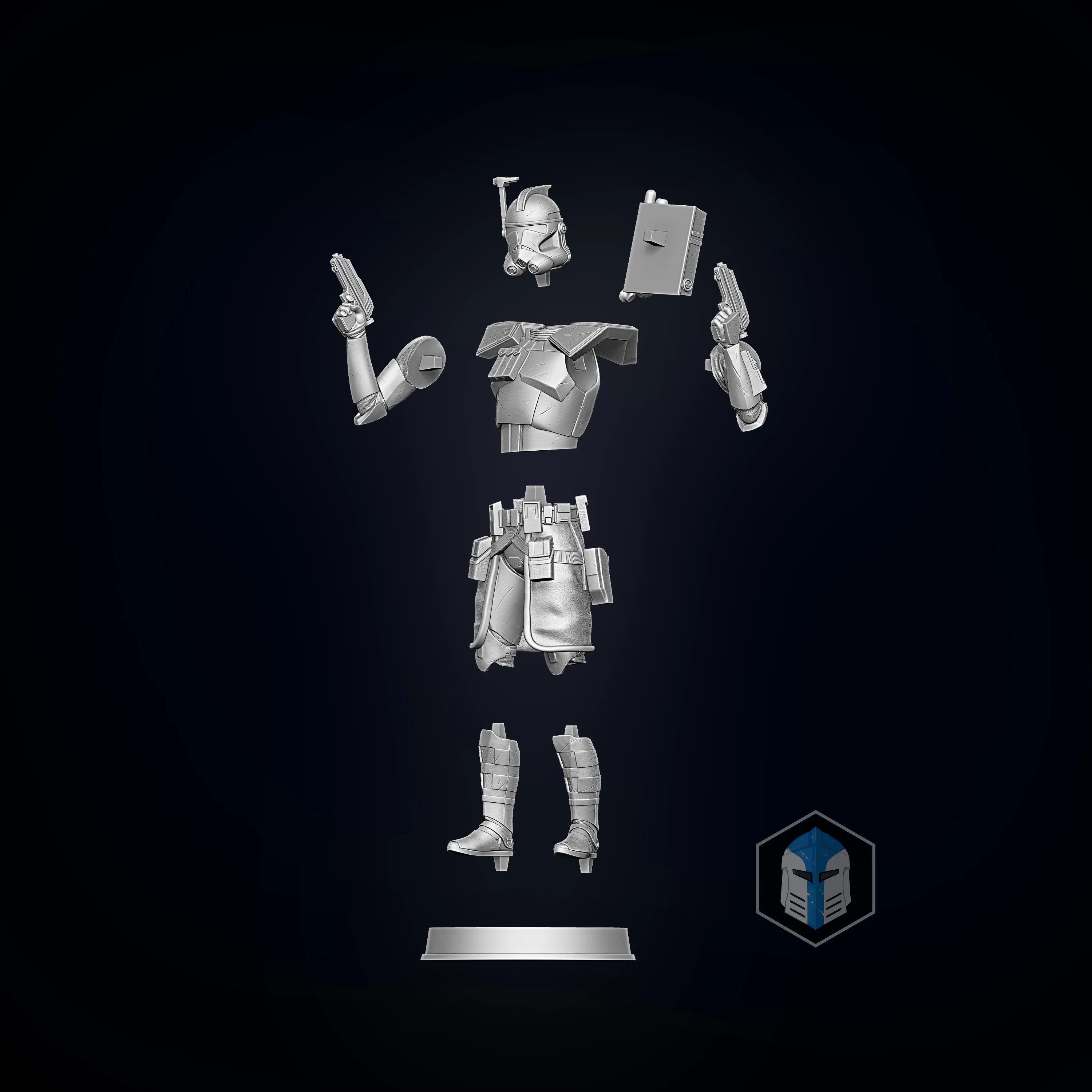 ARC Trooper Figurine - Pose 1 - 3D Print Files - Image 5