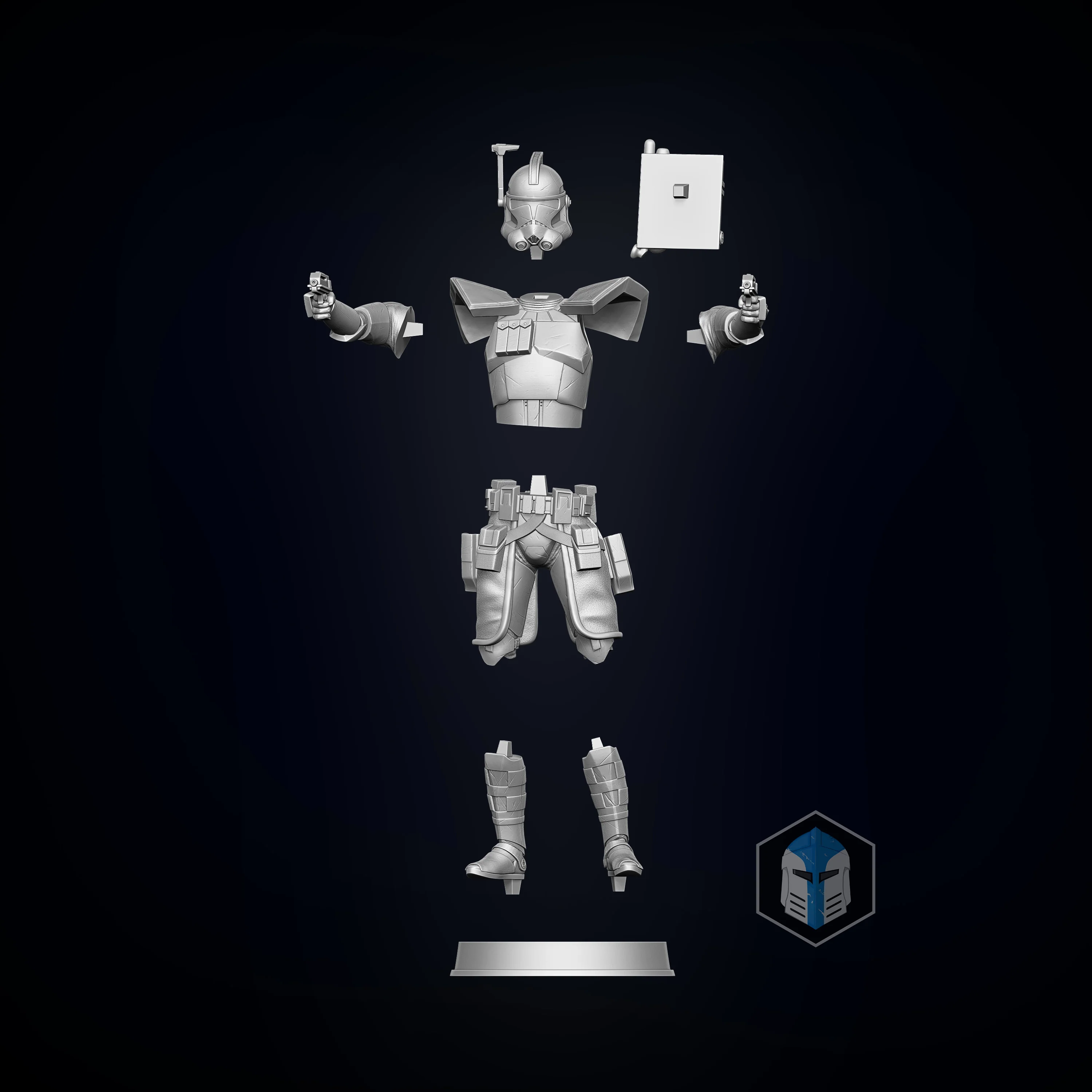 ARC Trooper Figurine - Pose 2 - 3D Print Files - Image 6