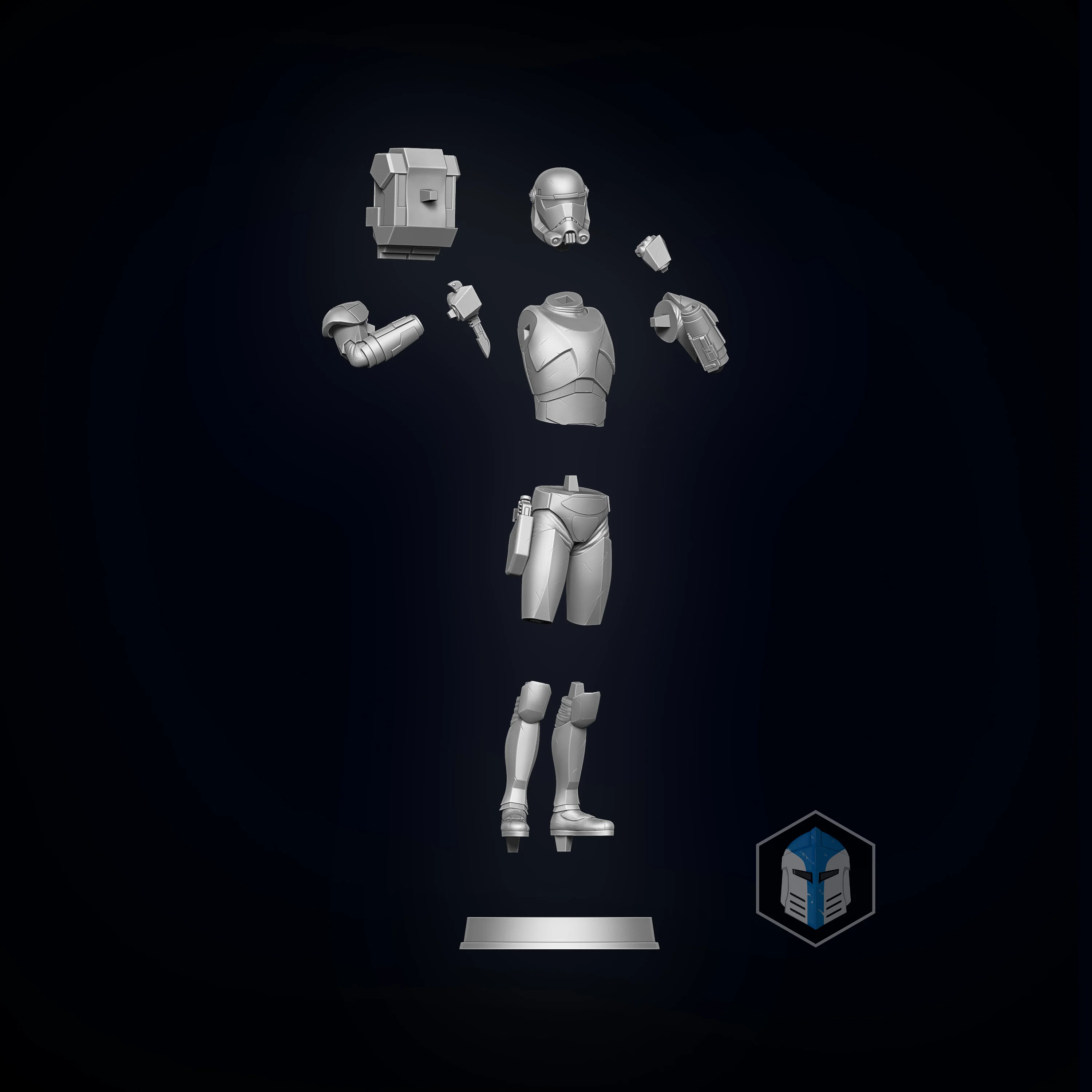 Bad Batch Hunter Figurine - BUNDLE - 3D Print Files - Image 7