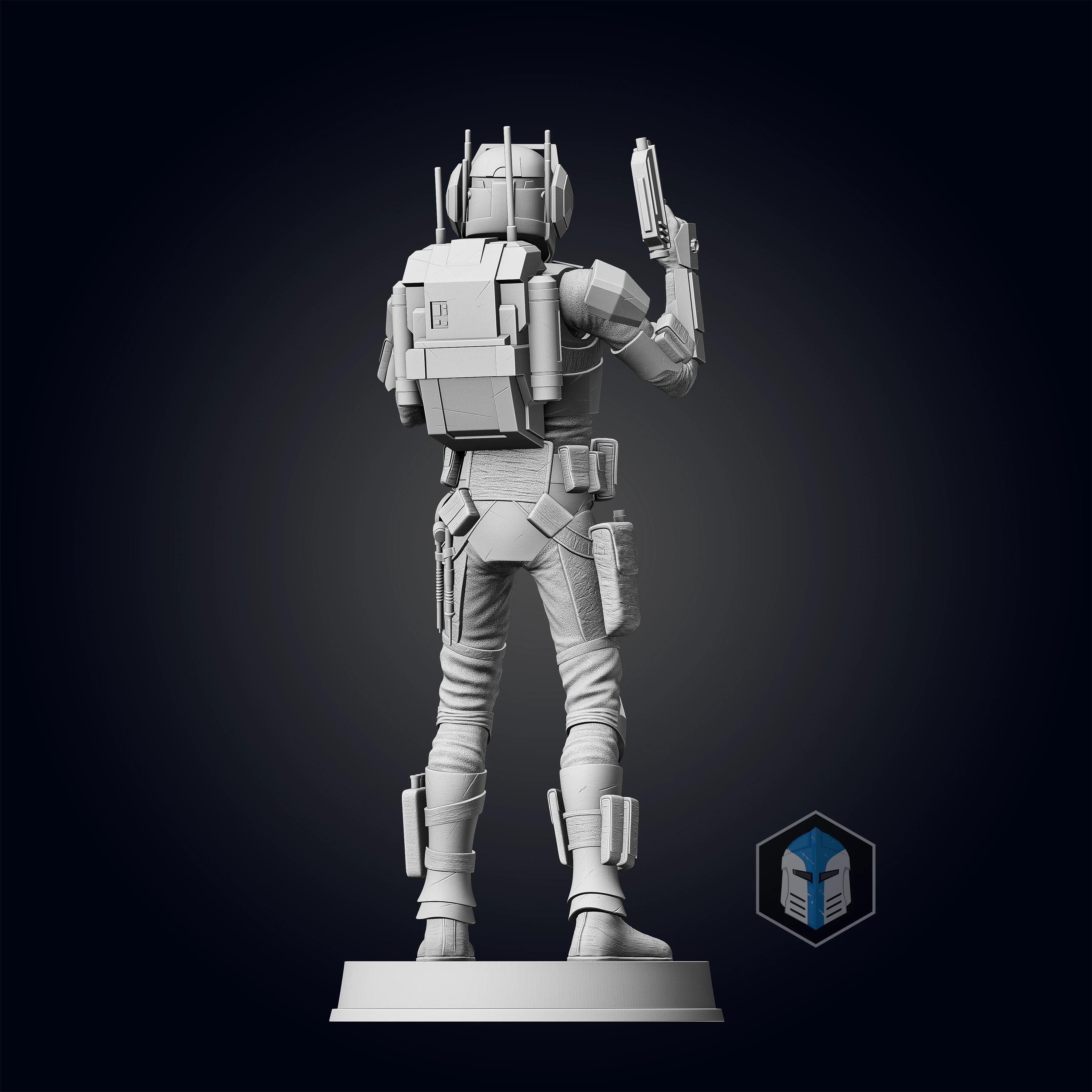 Bad Batch Tech Figurine - Pose 1 - 3D Print Files - Image 4