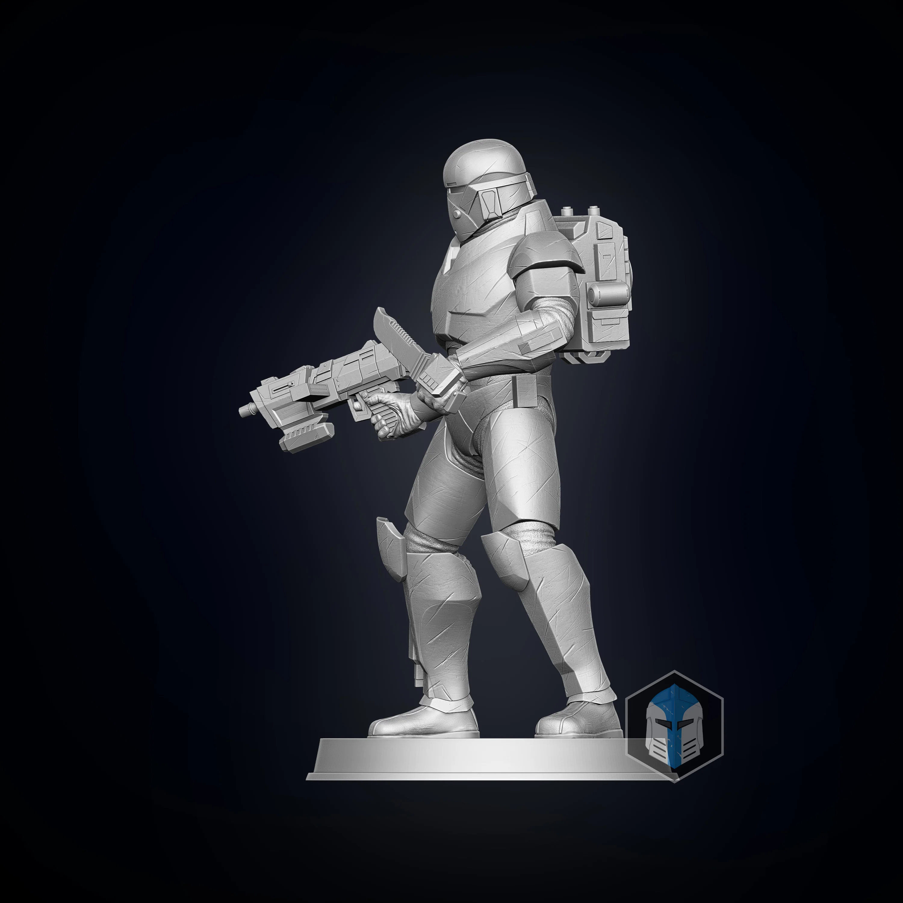 Bad Batch Wrecker Figurine - Pose 4 - 3D Print Files - Image 3