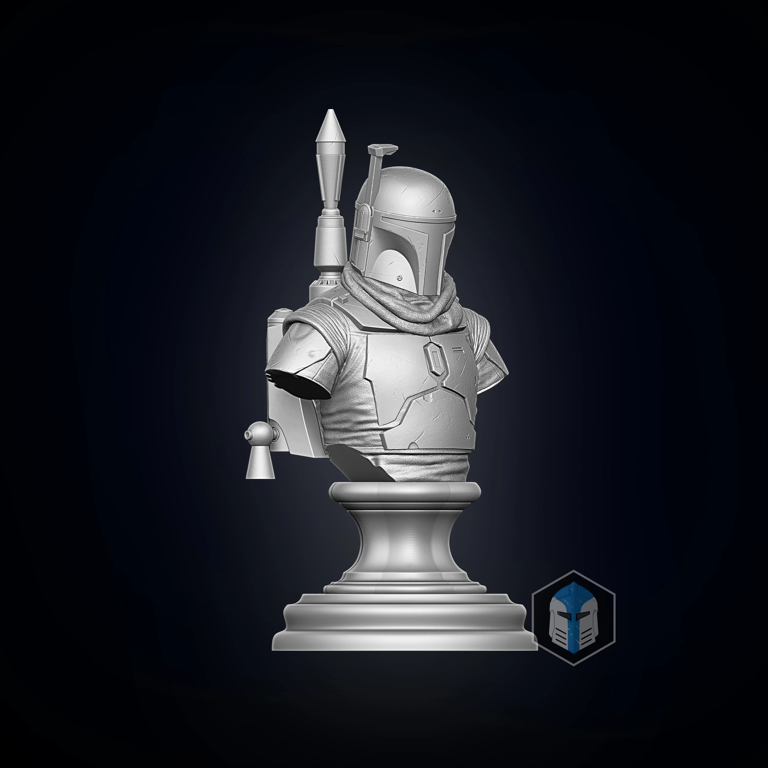Boba Fett Bust - 3D Print Files - Image 3