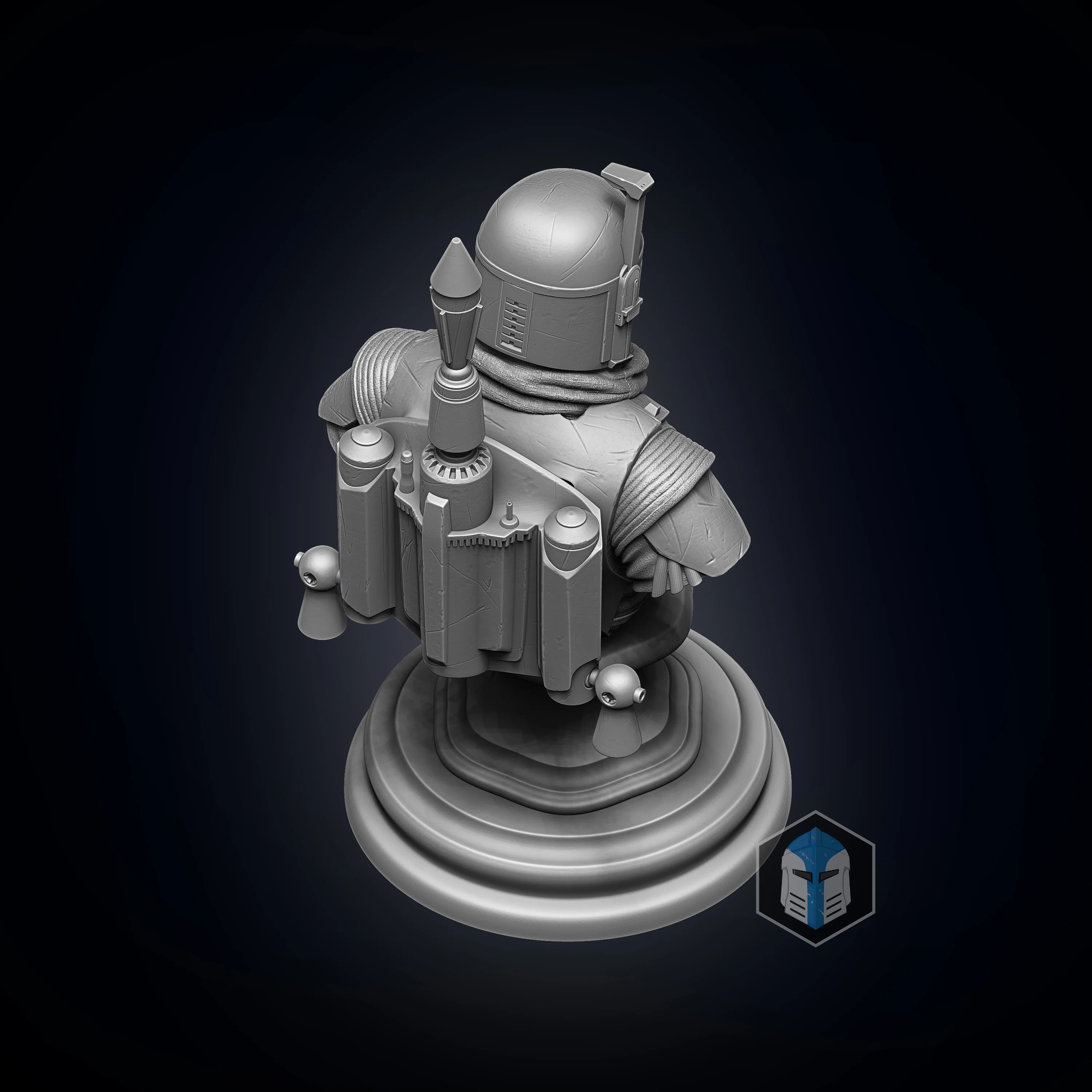 Boba Fett Bust - 3D Print Files - Image 6