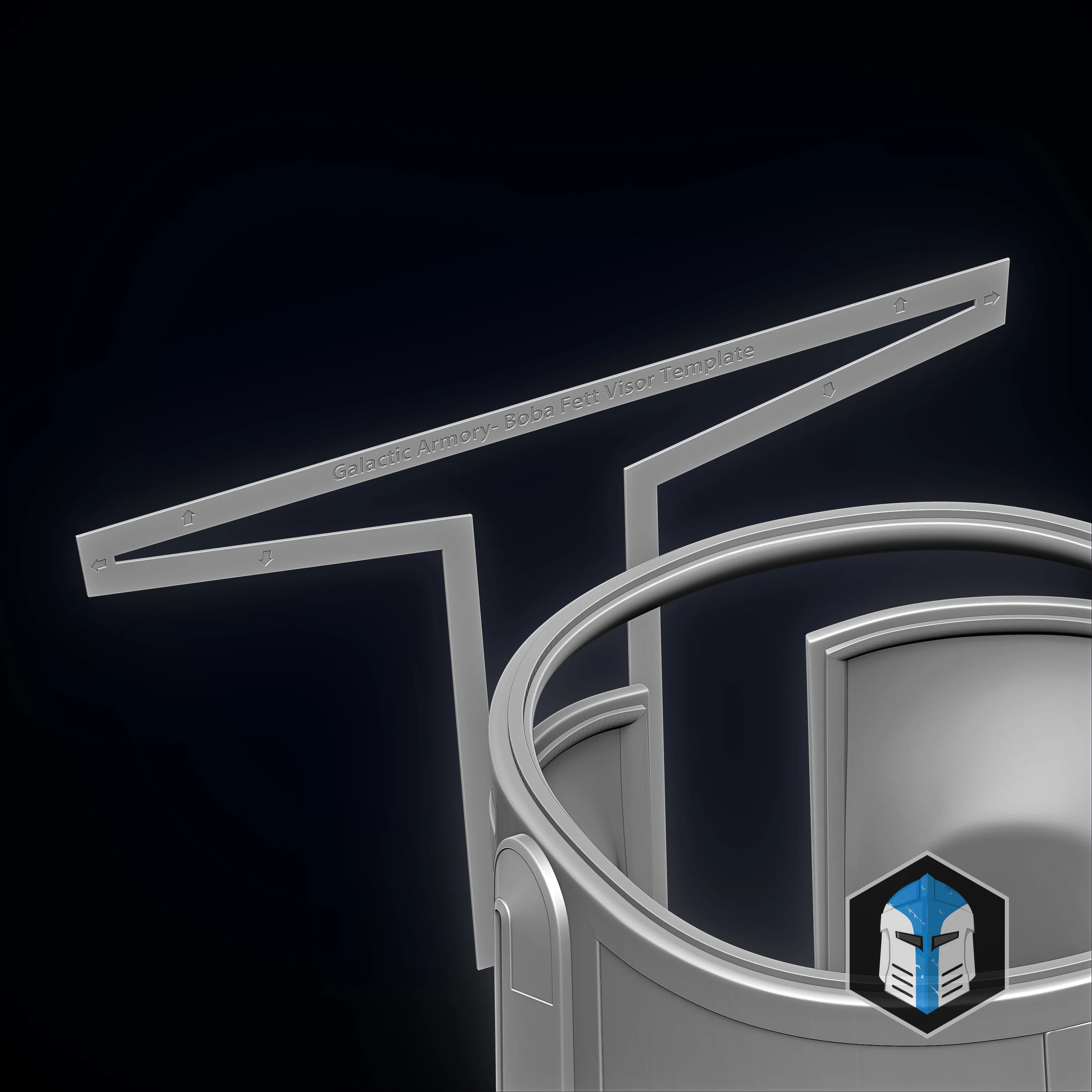 Boba Fett Helmet - 3D Print Files - Image 7
