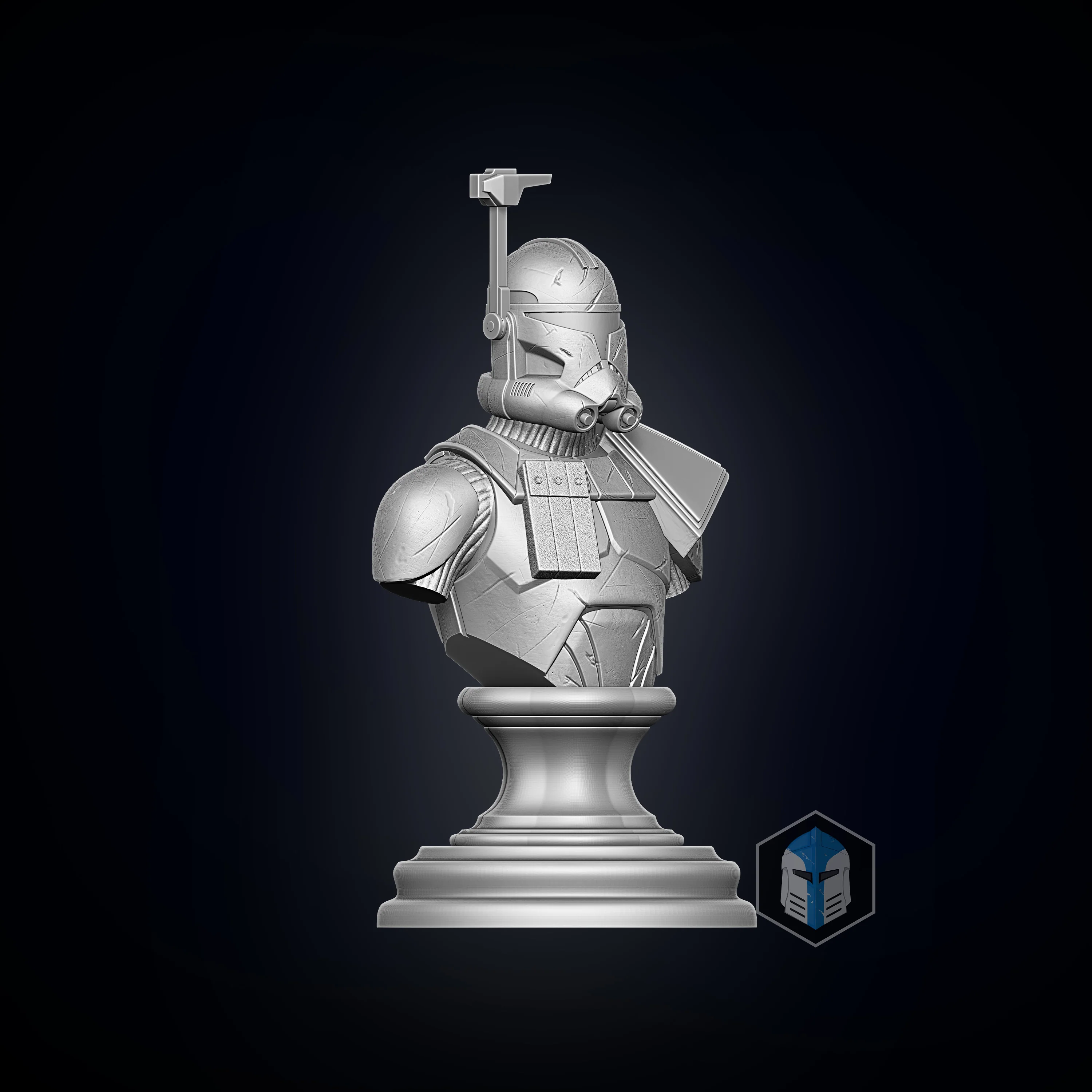 Captain Rex Bust - 3D Print Files - Image 3