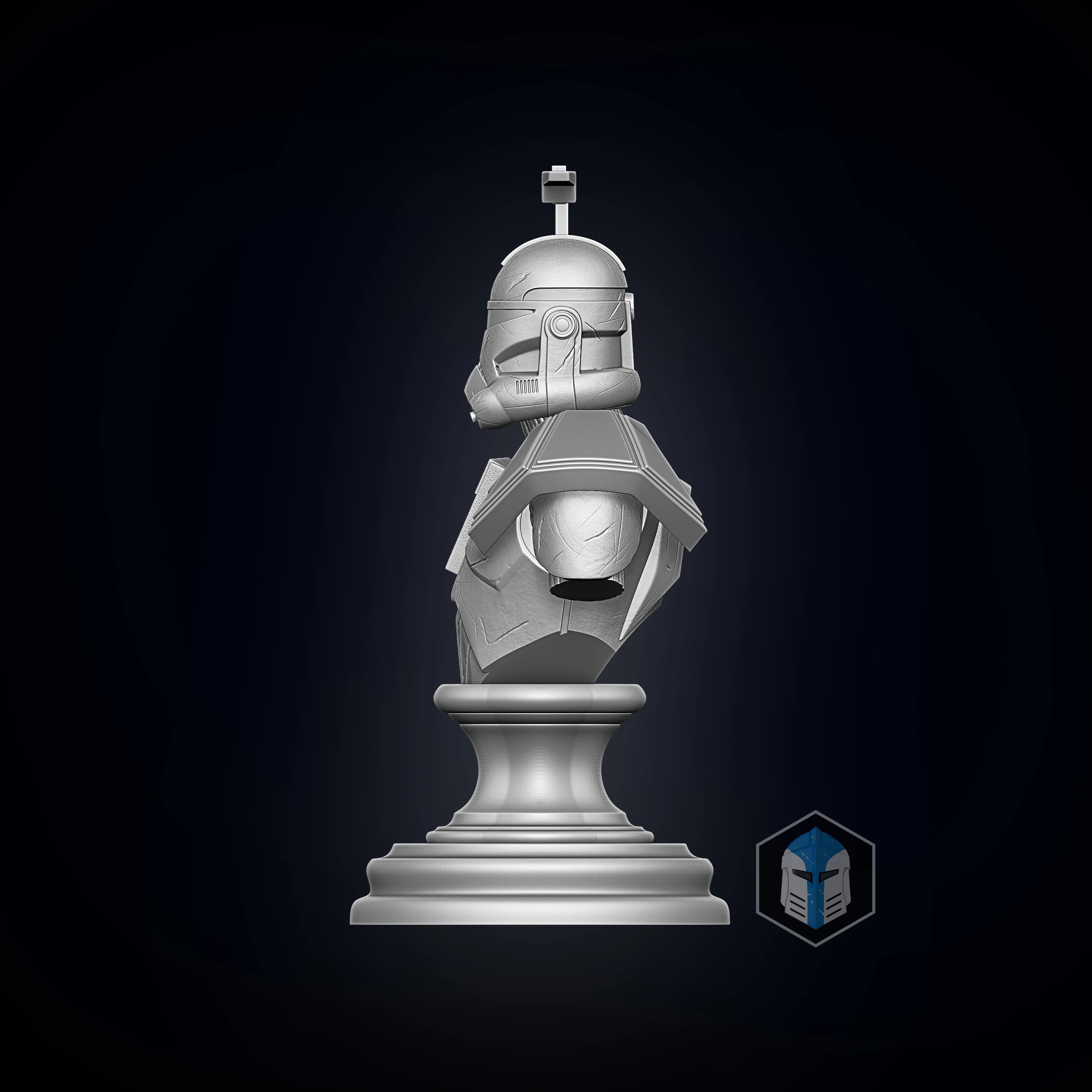 Captain Rex Bust - 3D Print Files - Image 4