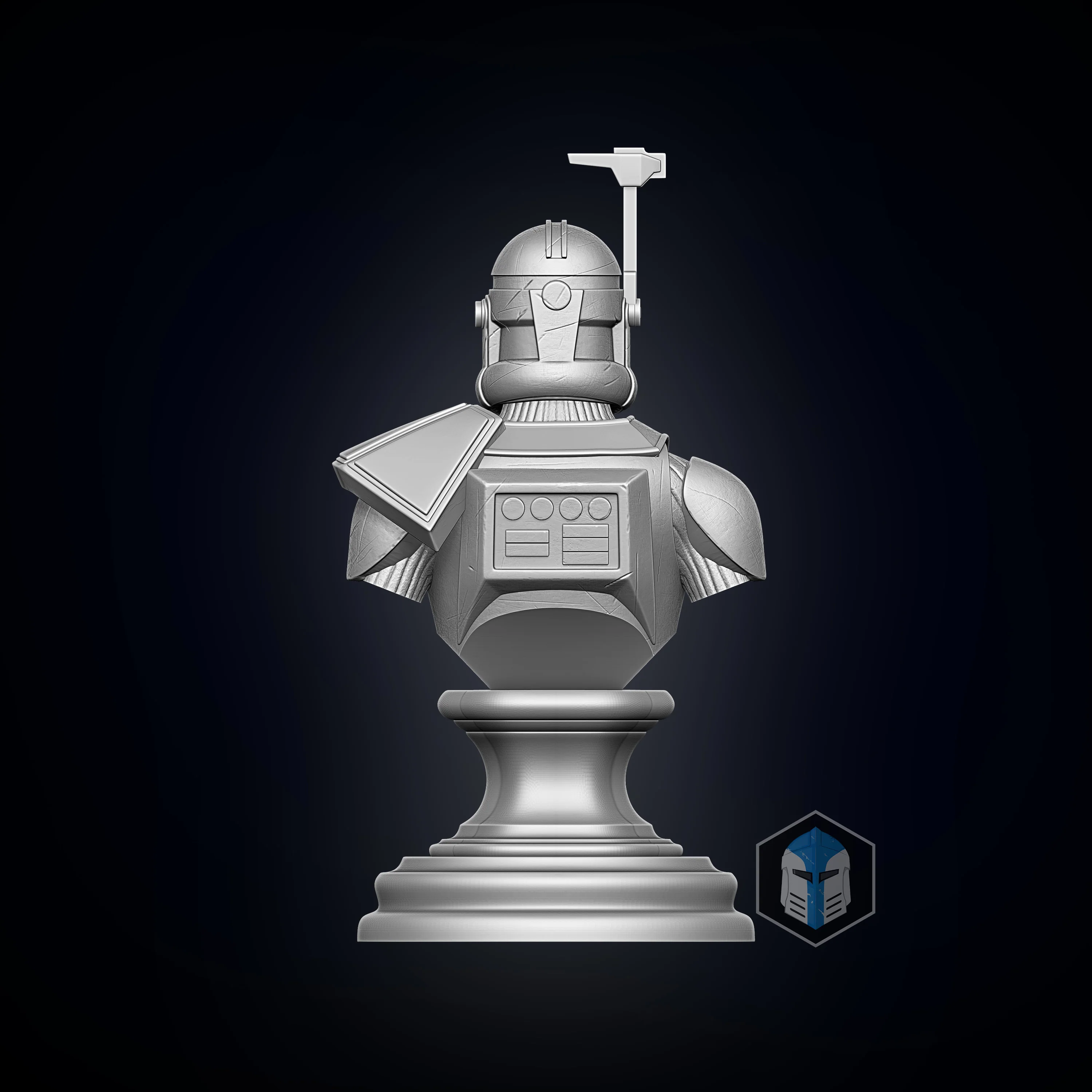 Captain Rex Bust - 3D Print Files - Image 5