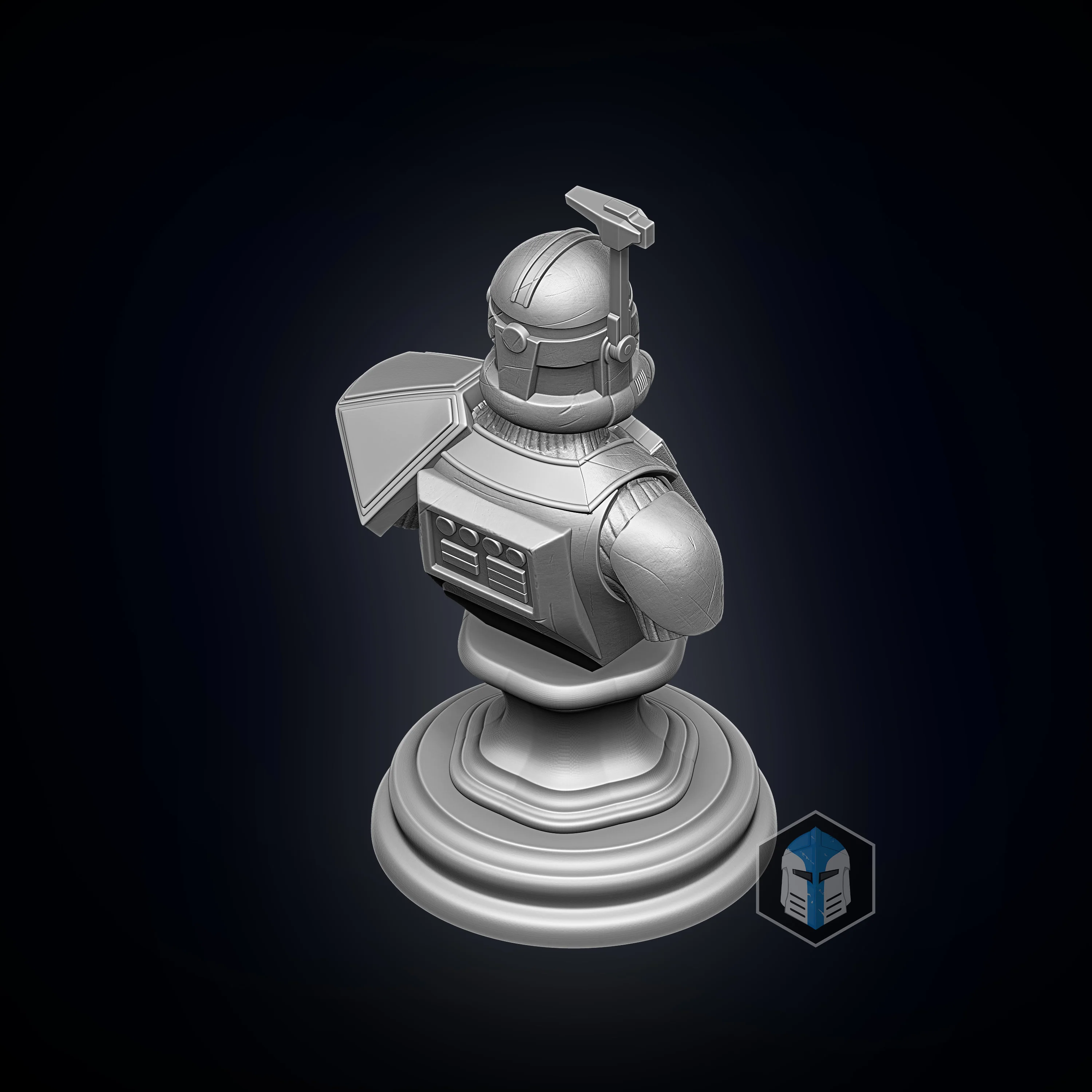 Captain Rex Bust - 3D Print Files - Image 6