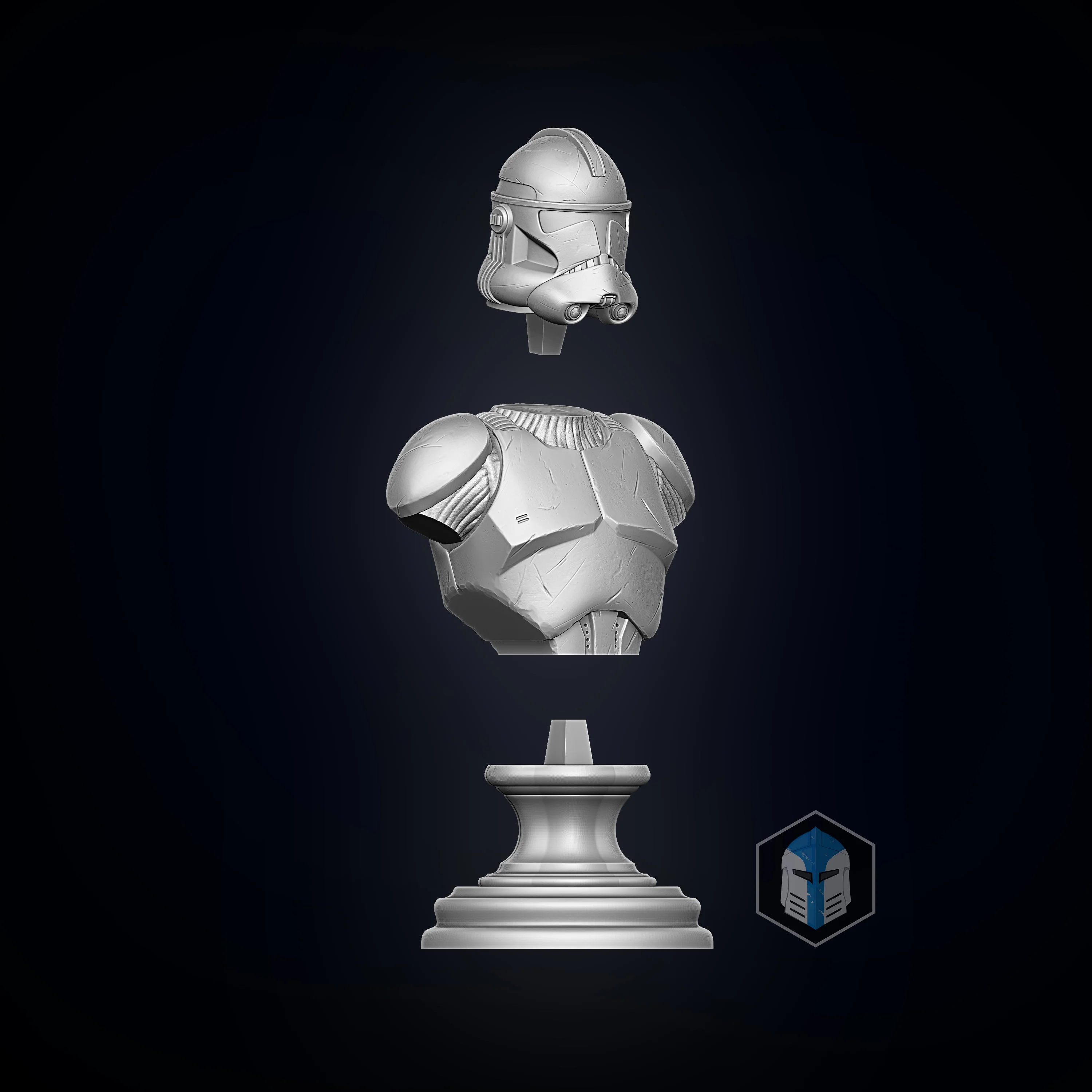 Clone Trooper Bust - 3D Print Files - Image 8