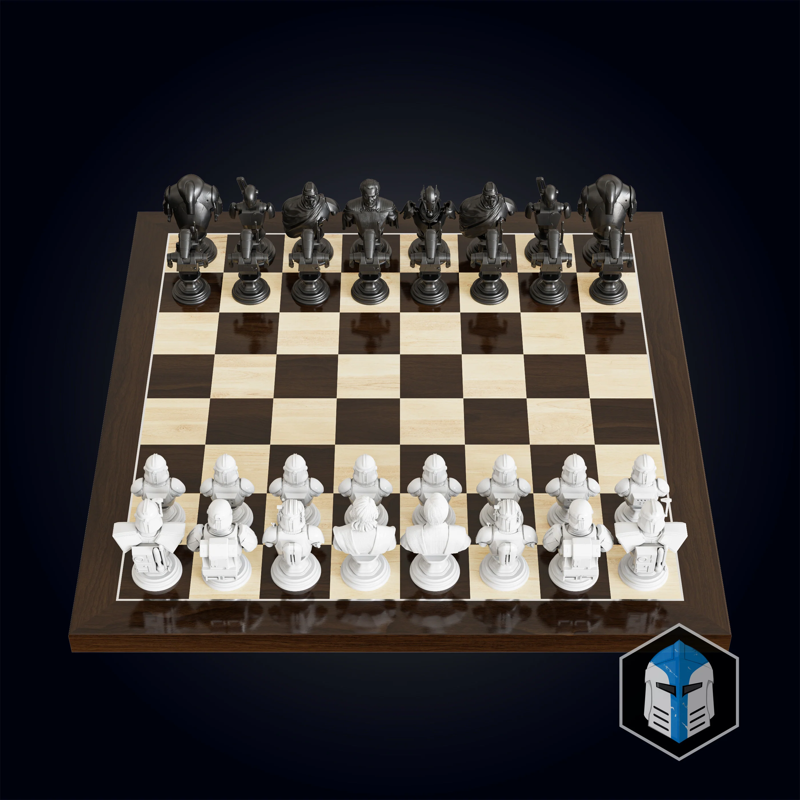 Clone Wars Republic/CIS Chess Set - 3D Print Files - Image 3