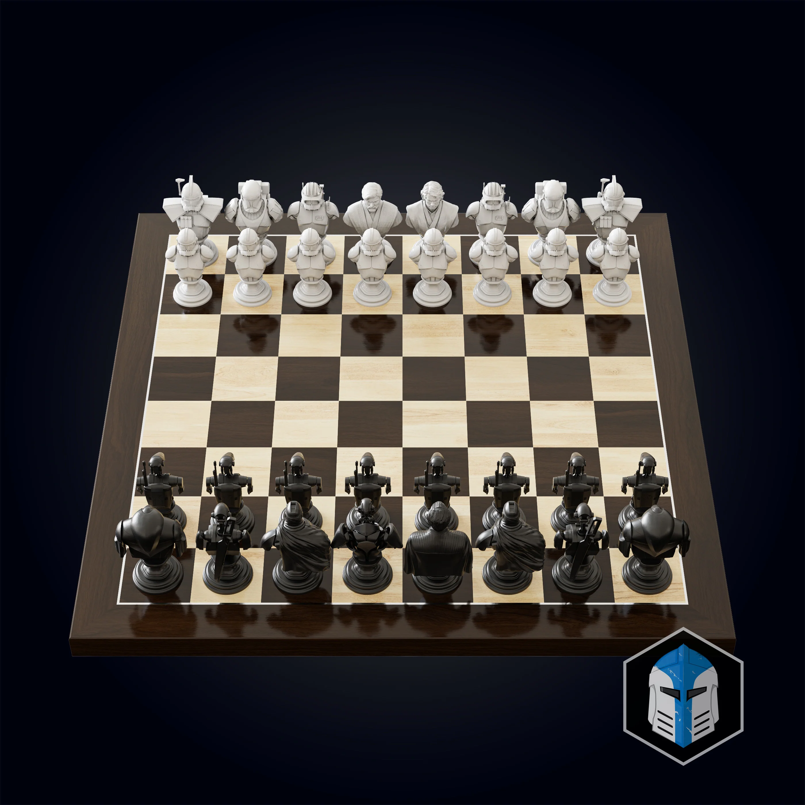 Clone Wars Republic/CIS Chess Set - 3D Print Files - Image 4