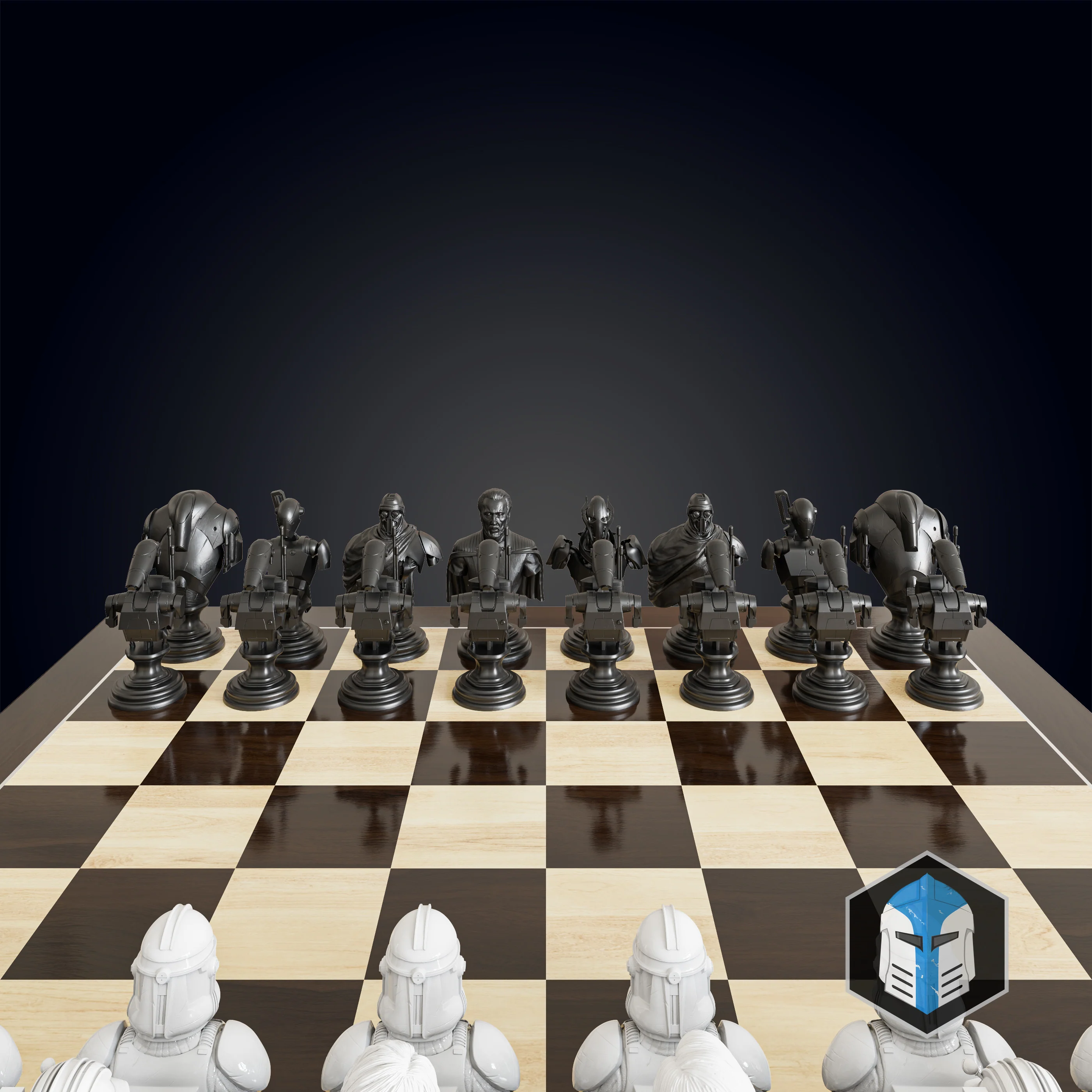Clone Wars Republic/CIS Chess Set - 3D Print Files - Image 7