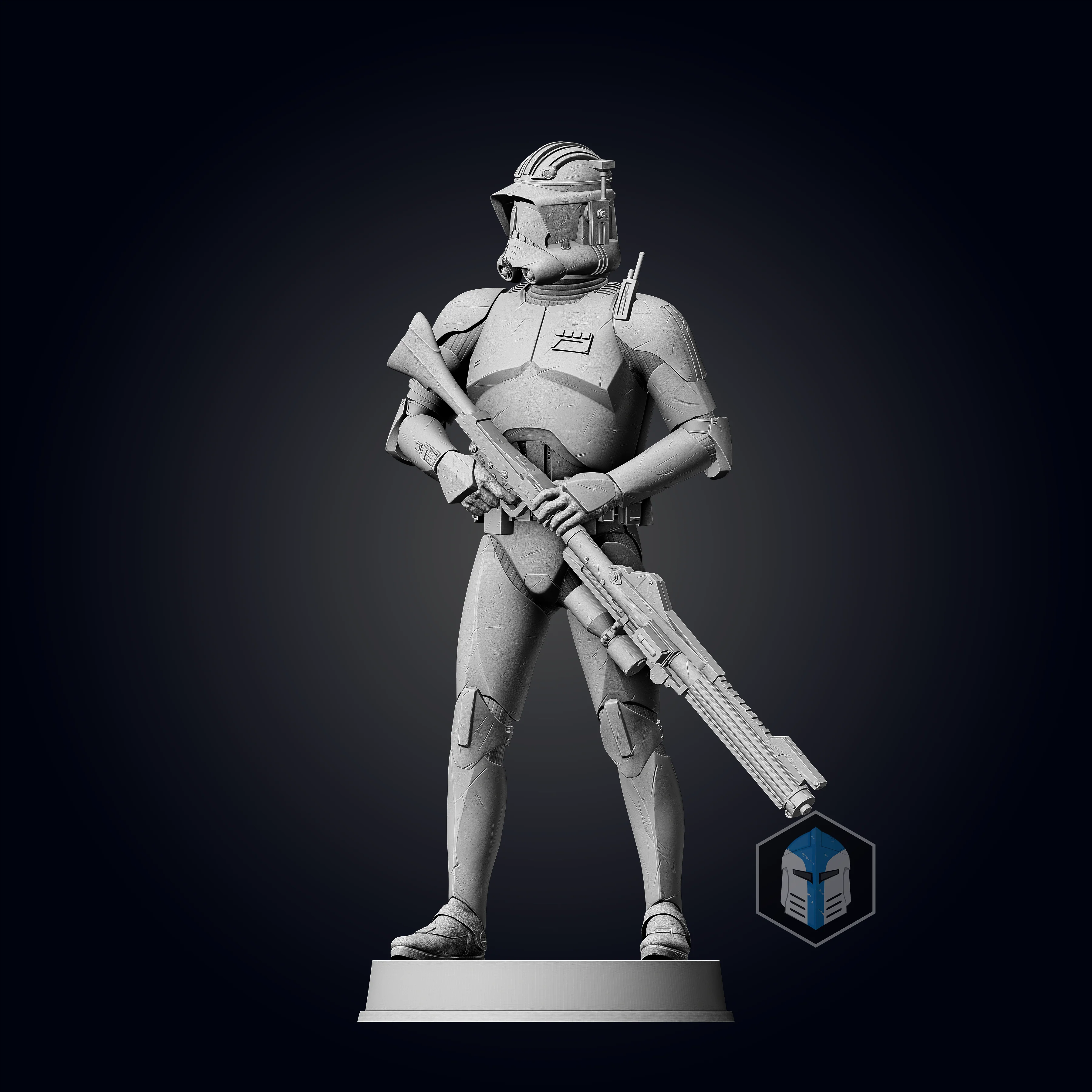 Commander Cody Figurine - Pose 1 - 3D Print Files - Image 8