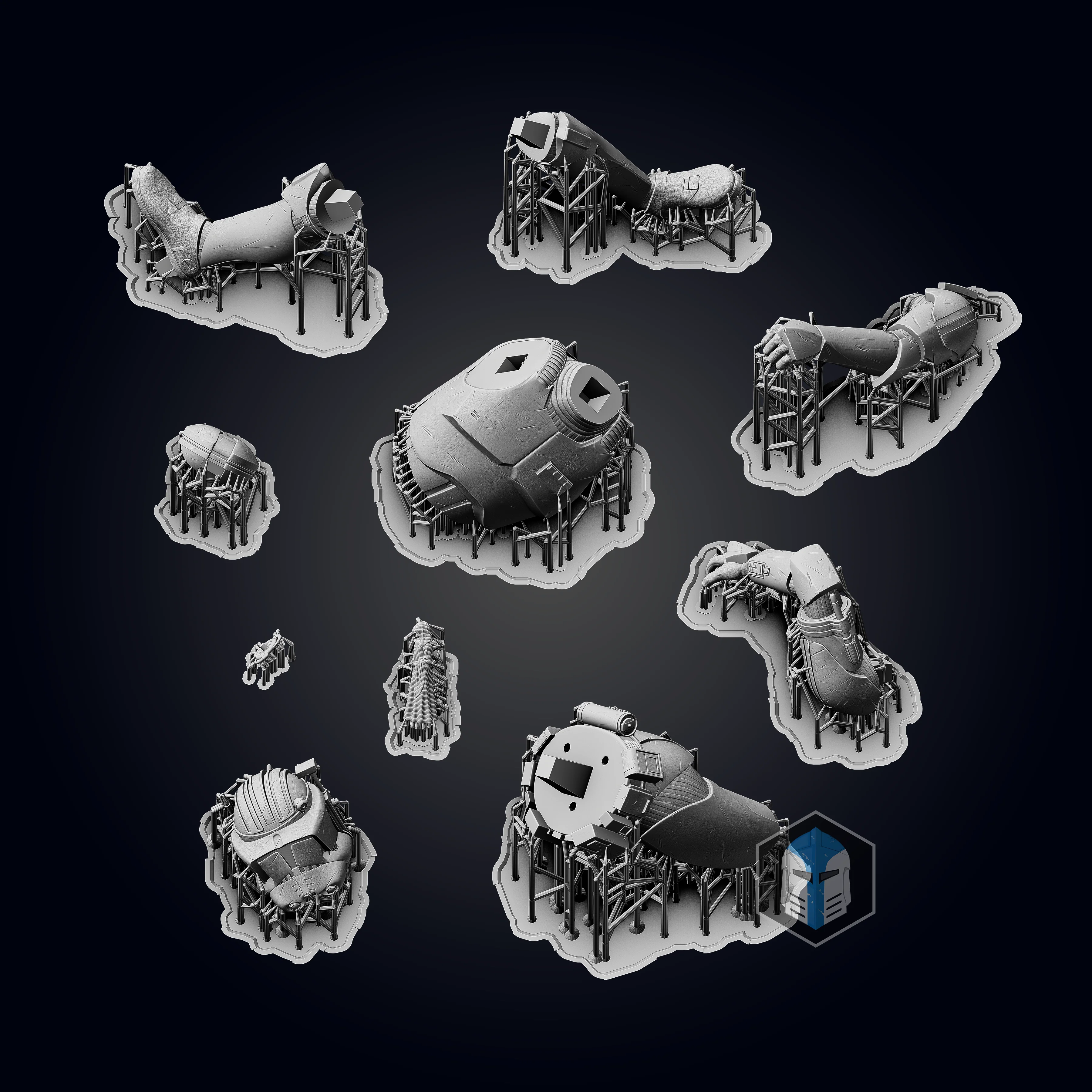 Commander Cody Figurine - Pose 4 - 3D Print Files - Image 10