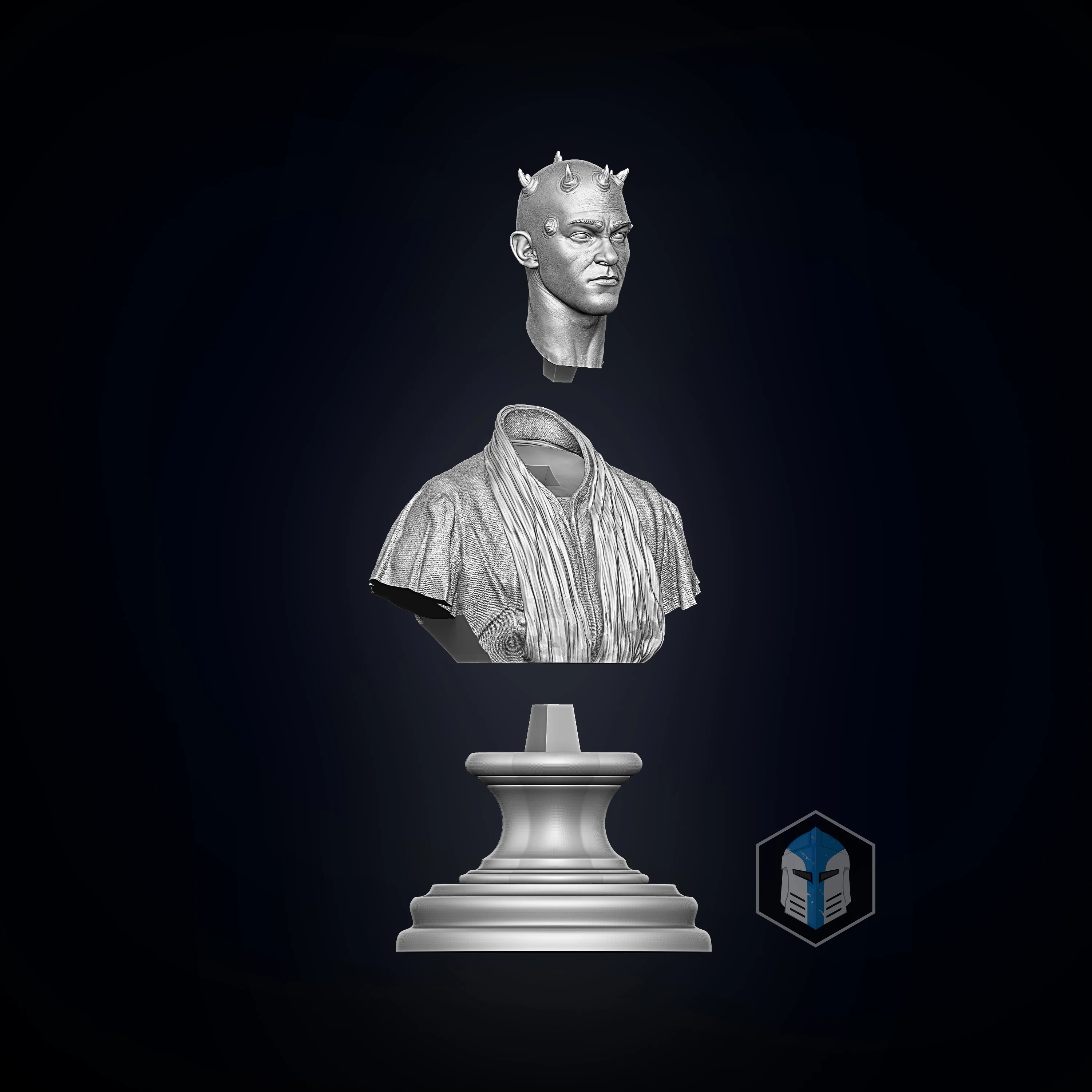Darth Maul Bust - 3D Print Files - Image 7