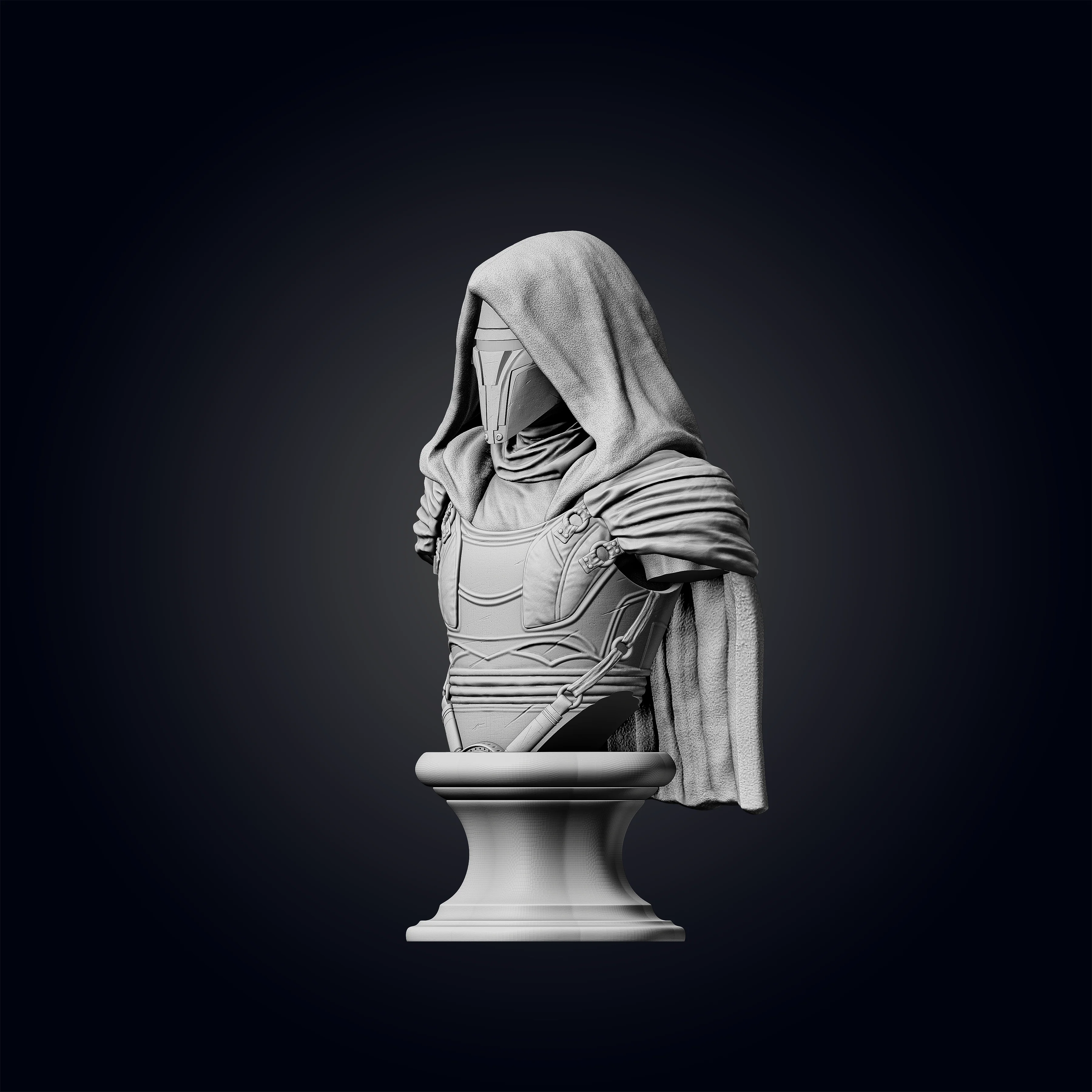 Darth Revan Bust - 3D Print Files - Image 8