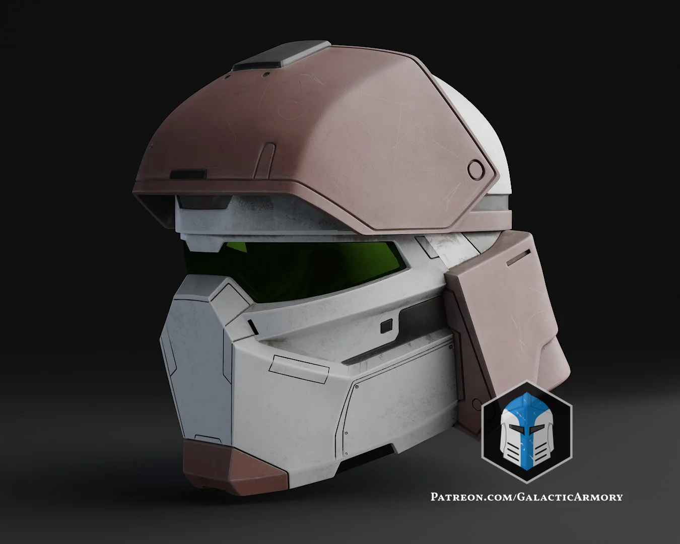 Galactic Spartan Mashup Helmet - 3D Print Files - Image 4