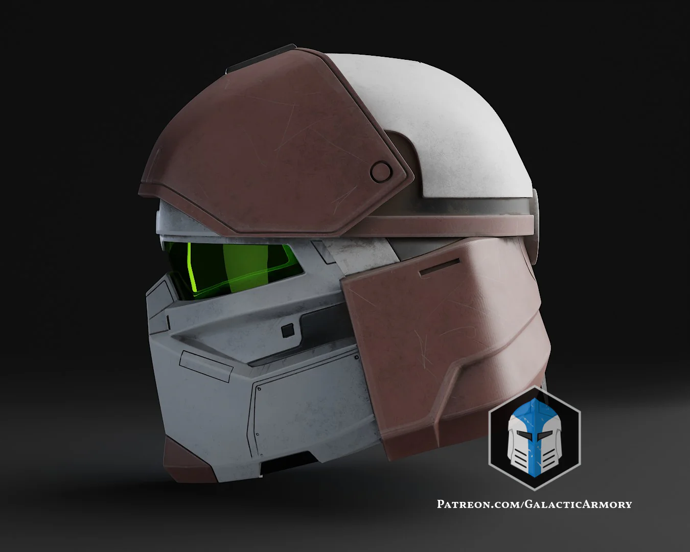 Galactic Spartan Mashup Helmet - 3D Print Files - Image 5
