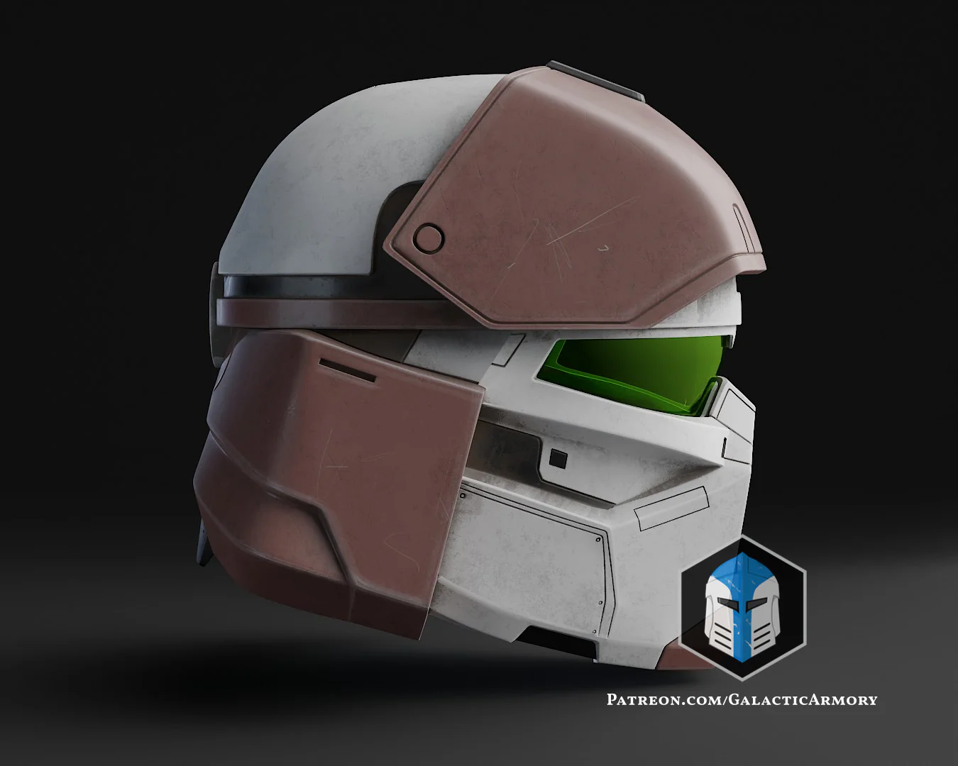 Galactic Spartan Mashup Helmet - 3D Print Files - Image 9