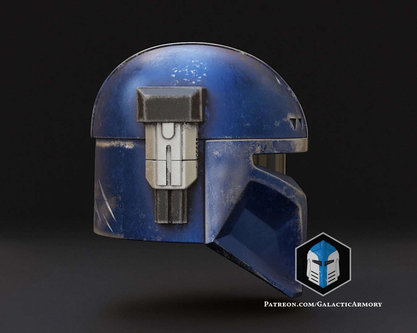 Heavy Mandalorian Helmet - 3D Print Files - Image 10