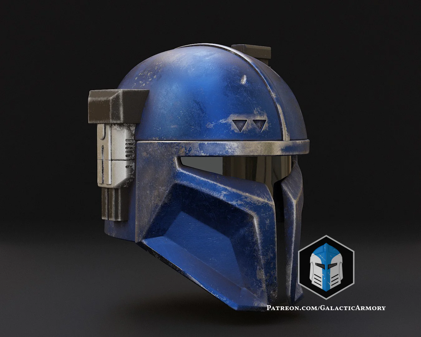 Heavy Mandalorian Helmet - 3D Print Files - Image 11