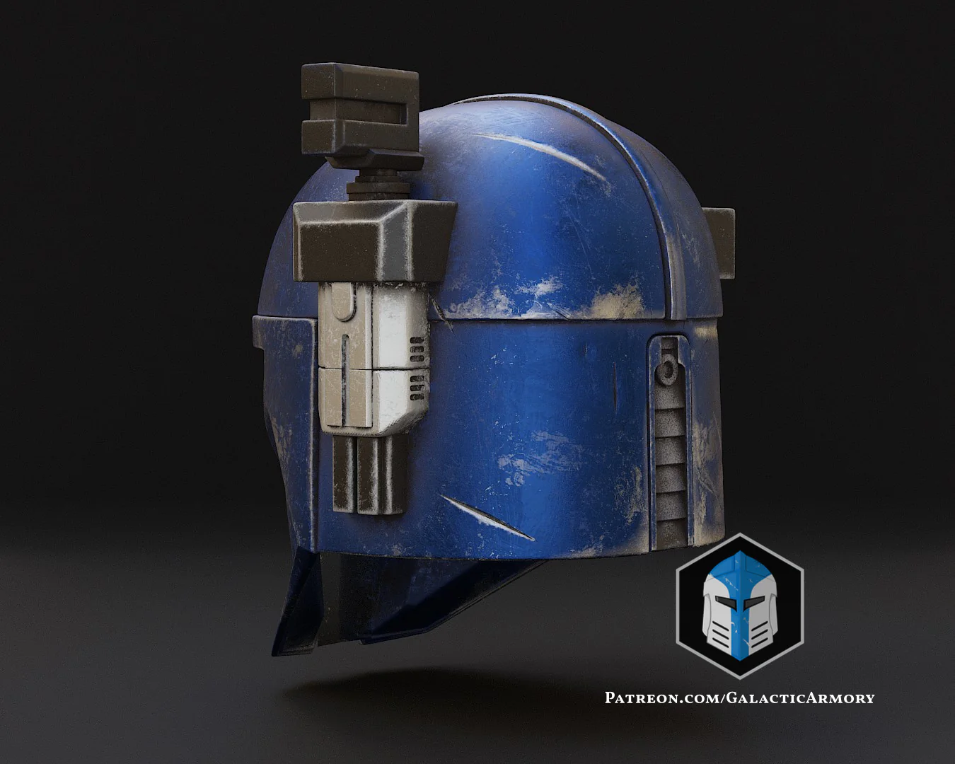 Heavy Mandalorian Helmet - 3D Print Files - Image 7