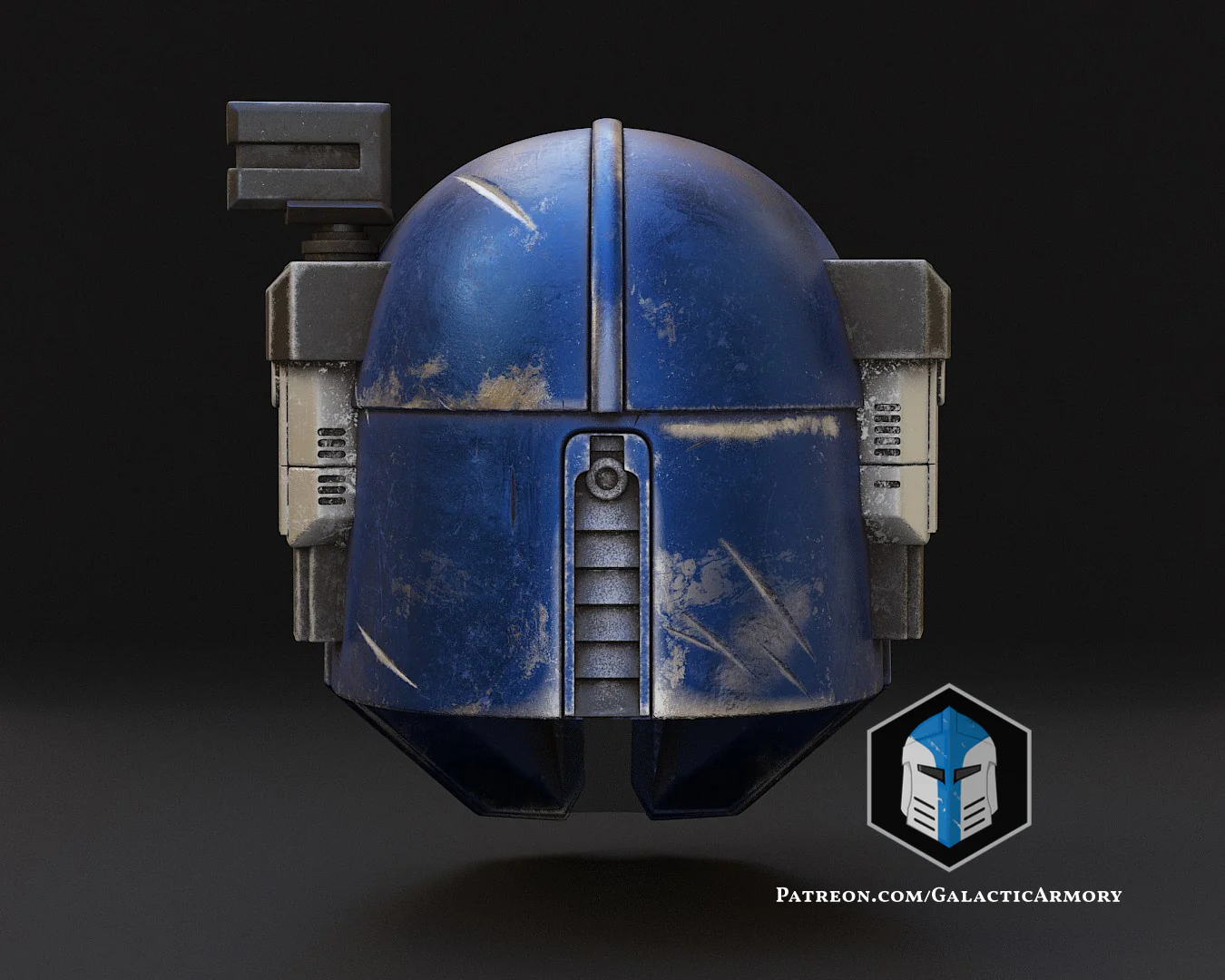 Heavy Mandalorian Helmet - 3D Print Files - Image 8