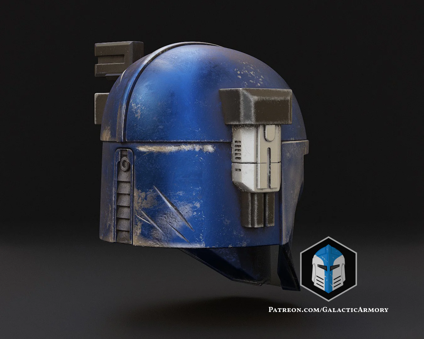 Heavy Mandalorian Helmet - 3D Print Files - Image 9
