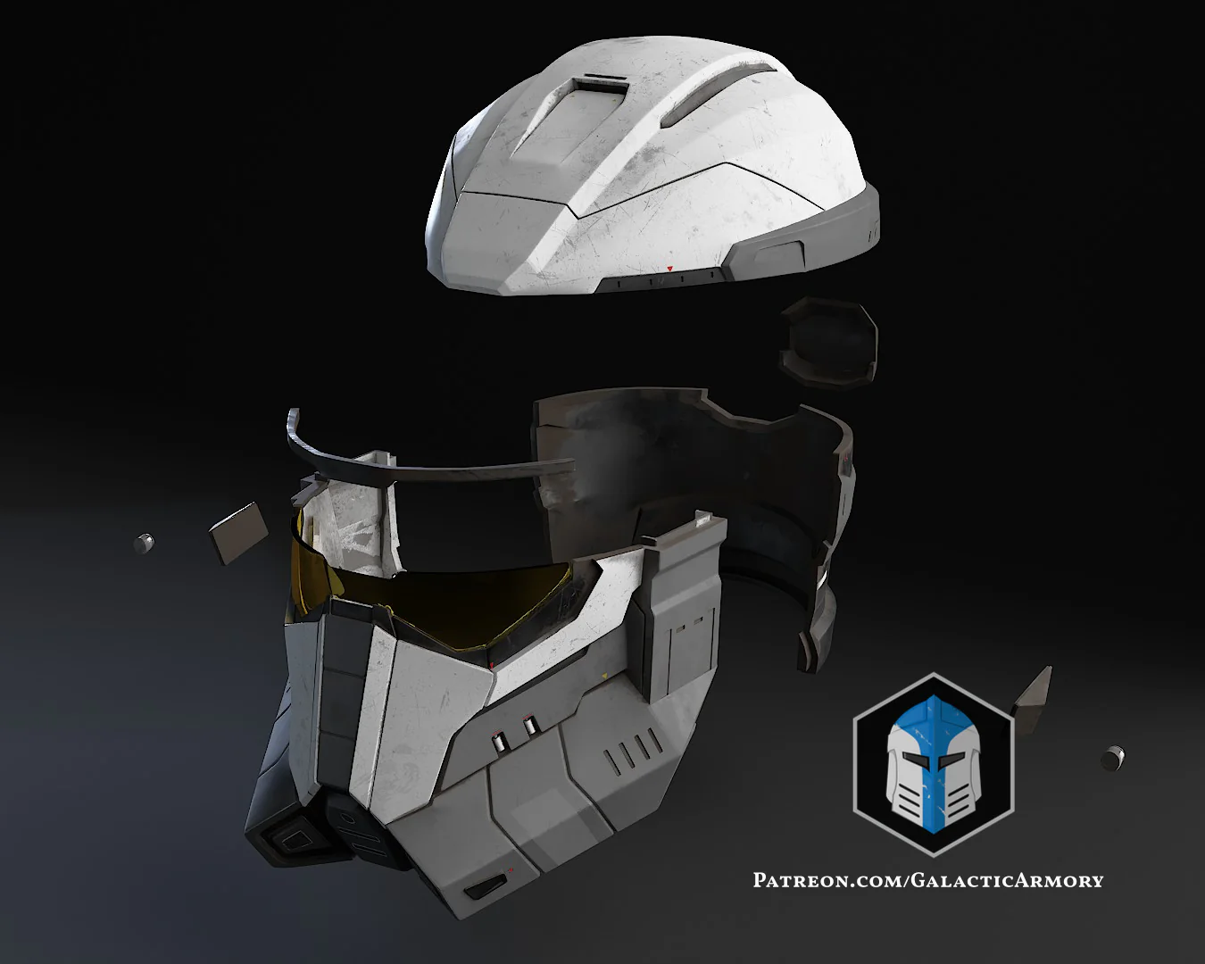 Imperial Mandalorian Commando Spartan Helmet Mashup - 3D Print Files - Image 4