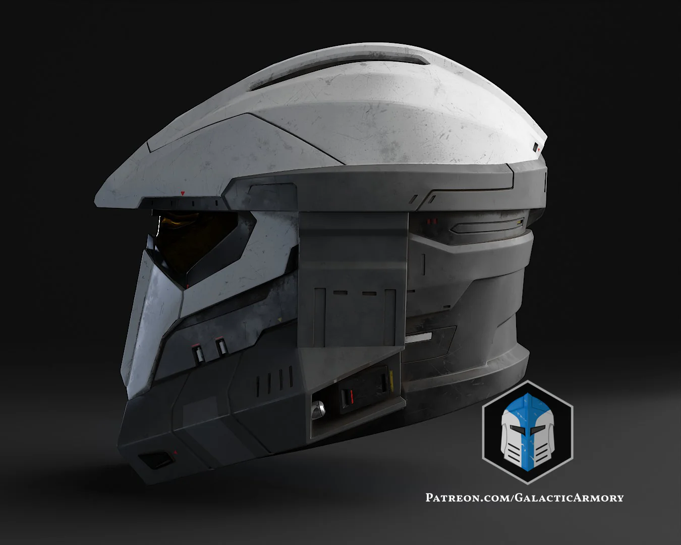 Imperial Mandalorian Commando Spartan Helmet Mashup - 3D Print Files - Image 6
