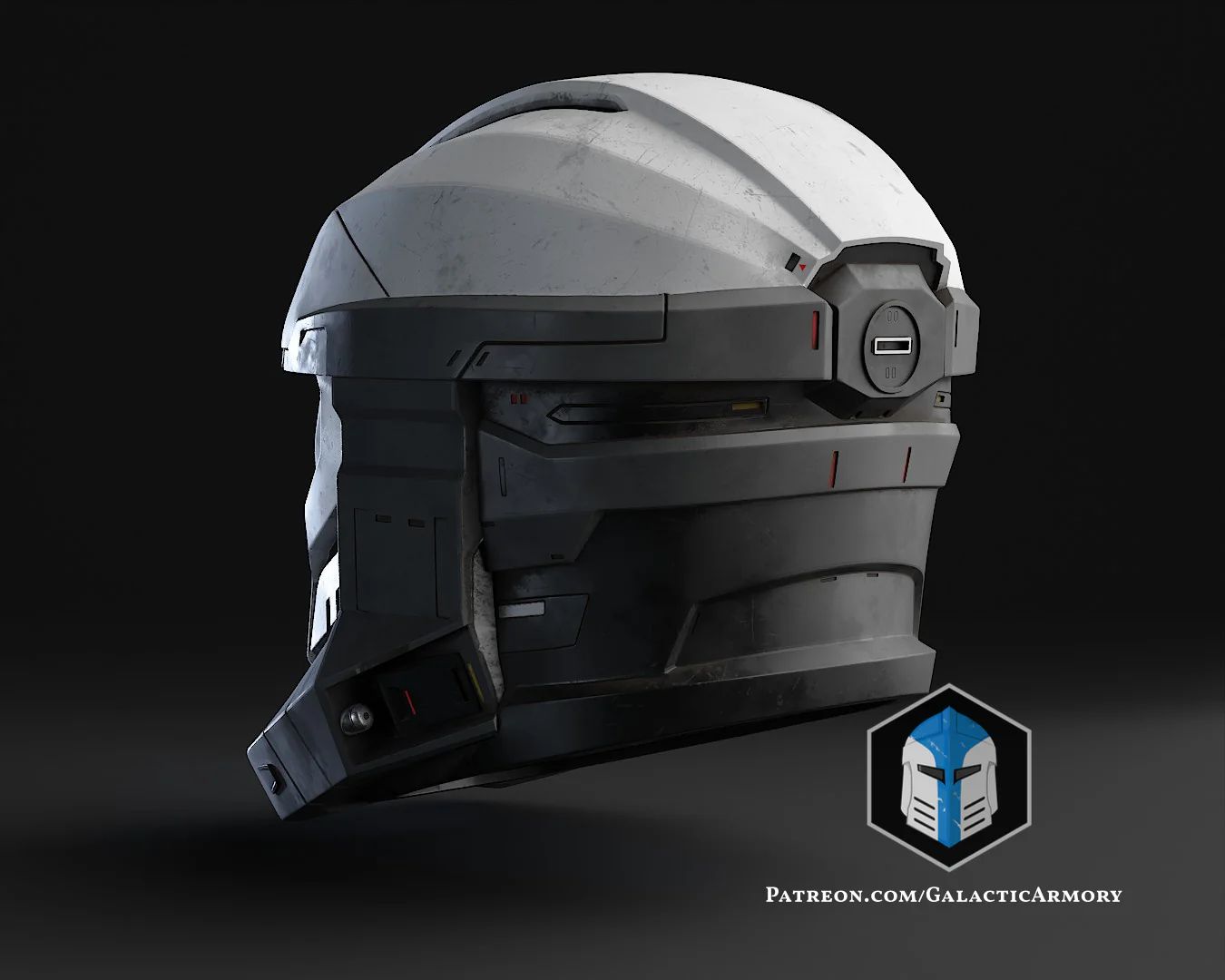 Imperial Mandalorian Commando Spartan Helmet Mashup - 3D Print Files - Image 7