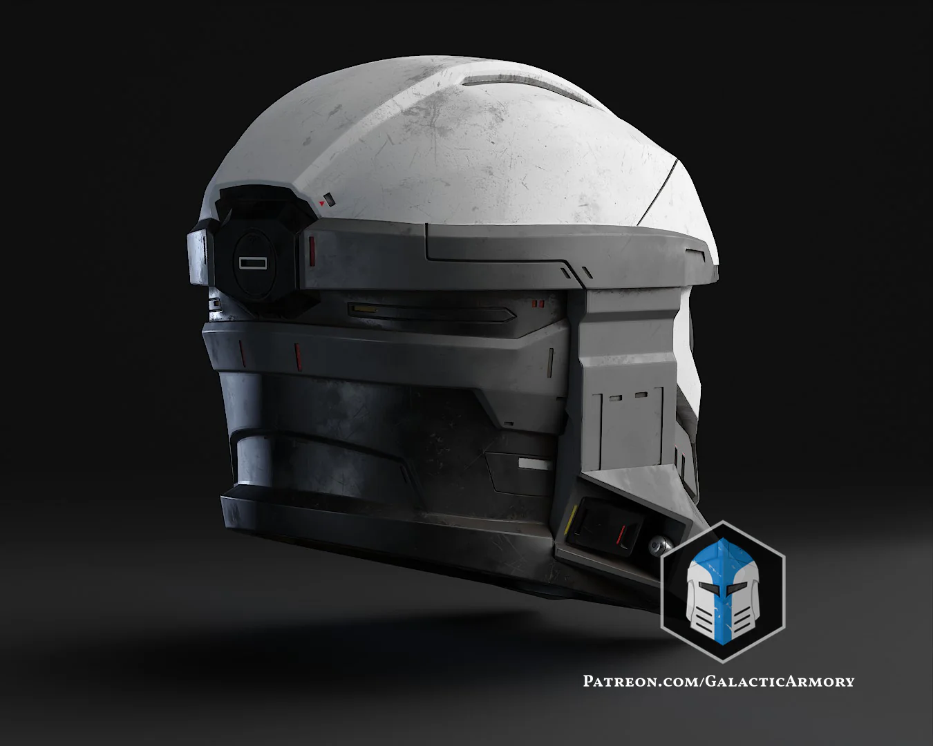 Imperial Mandalorian Commando Spartan Helmet Mashup - 3D Print Files - Image 9