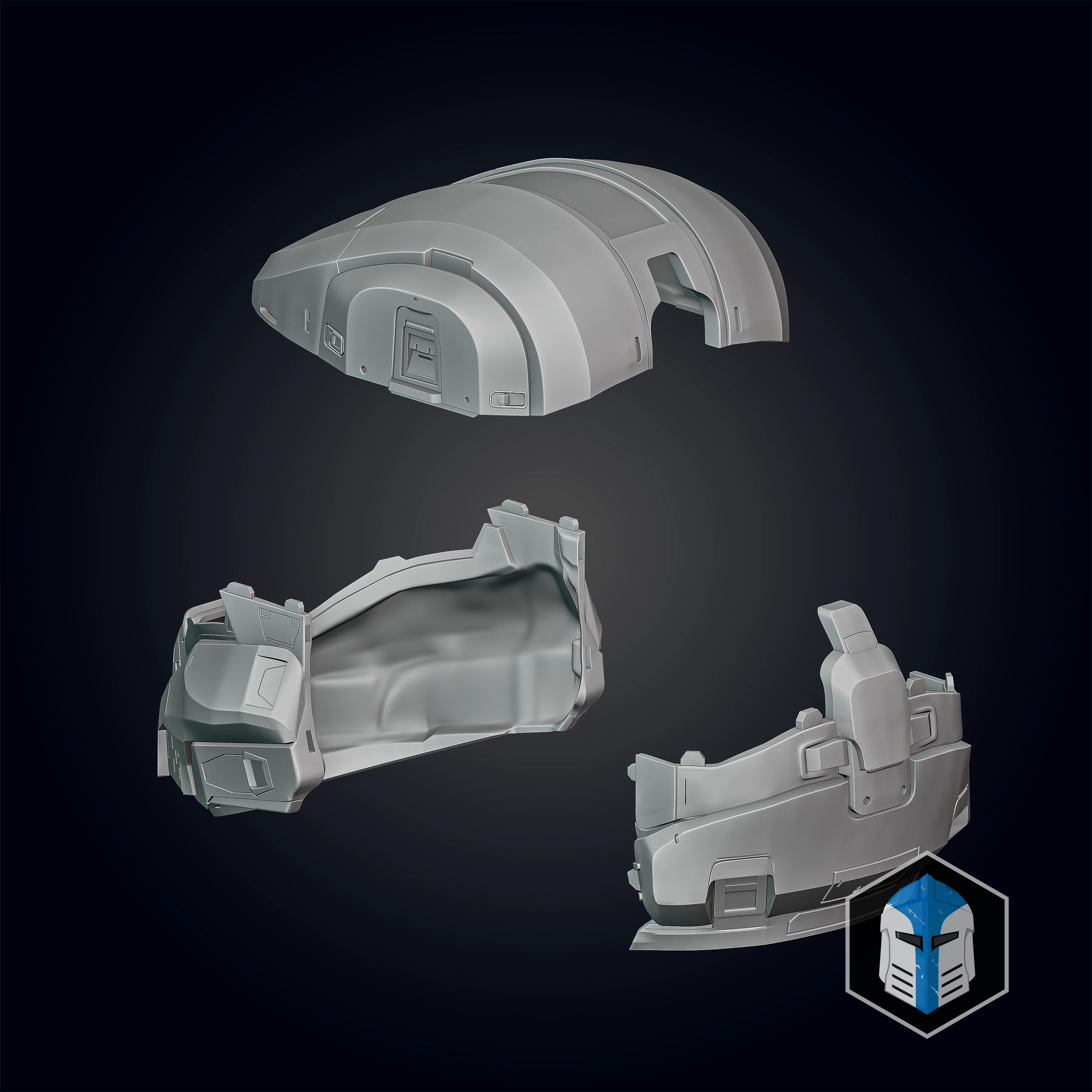 Infinite Cavallino Helmet - 3D Print Files - Image 4