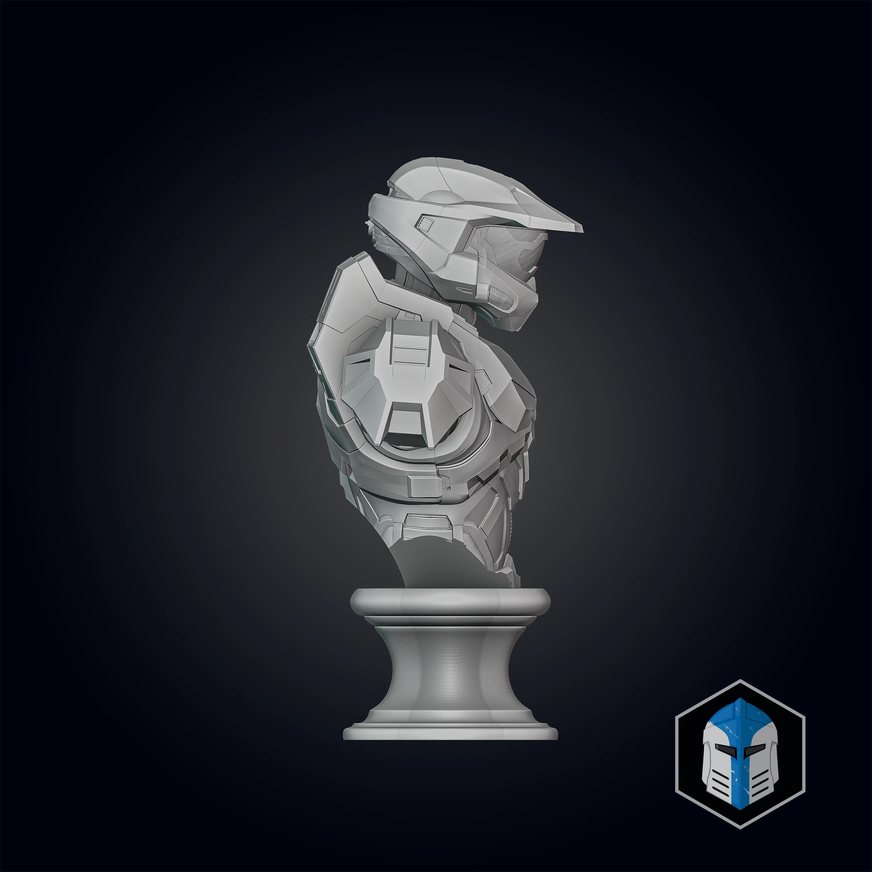 Infinite Master Chief - Bust - 3D Print Files - Image 3